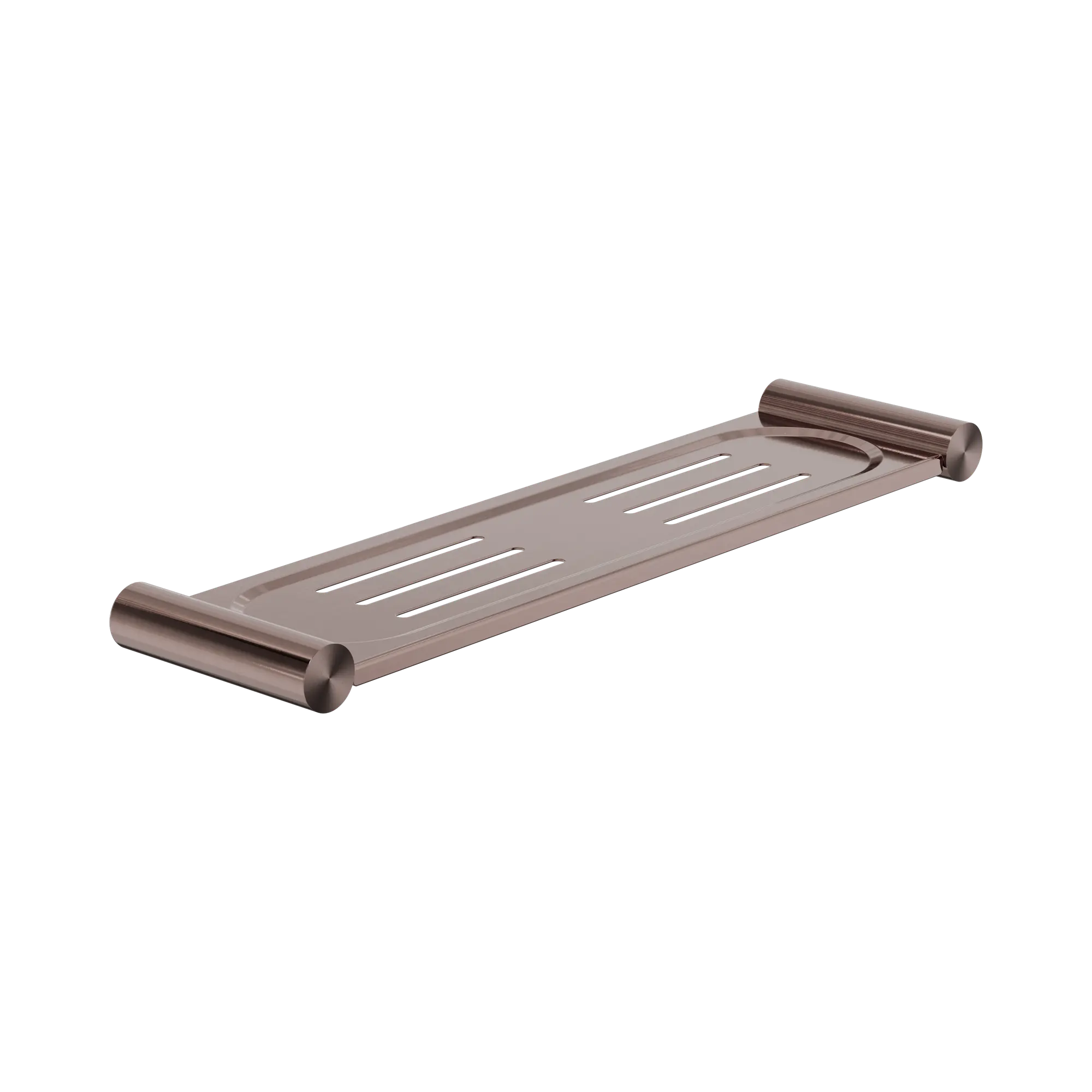 NR2387a BZ New Mecca Metal Shower Shelf Brushed Bronze image 1