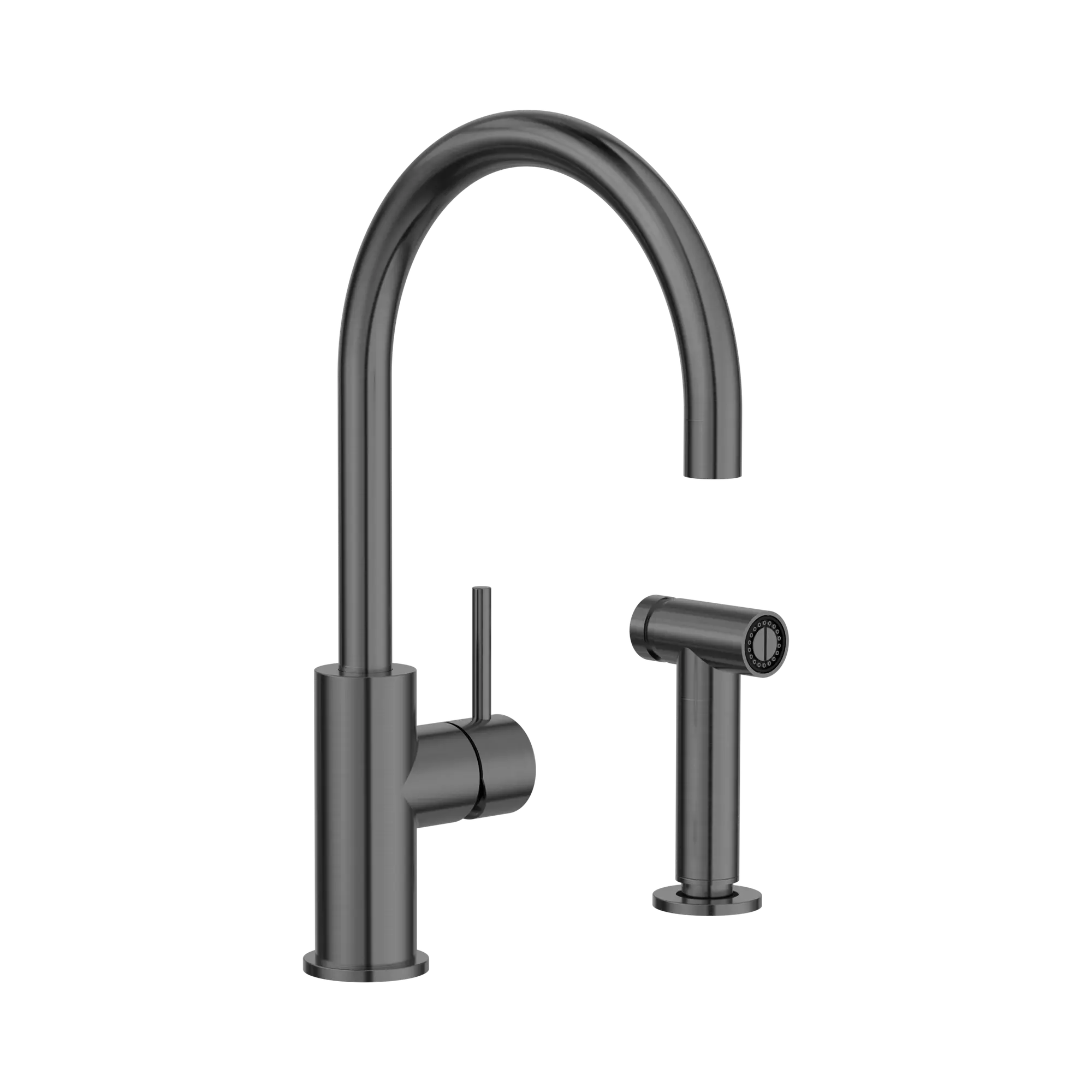 NR162208 GR Zen SS316 L Kitchen Mixer With Hand Spray Graphite image 1