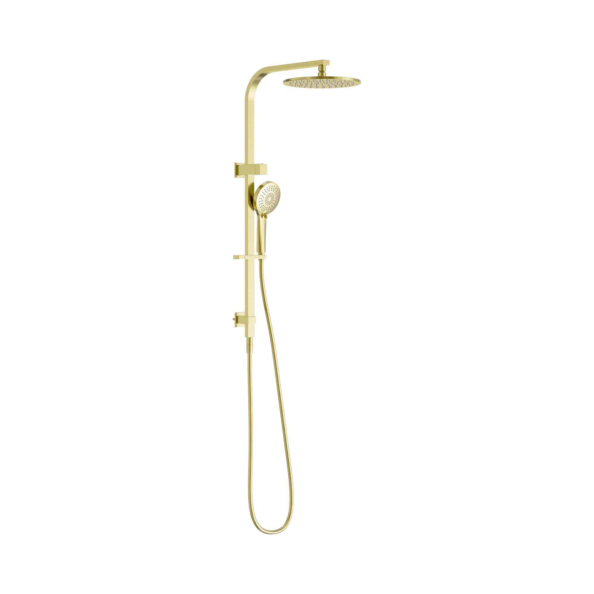 NR250805f BG Bianca Twin Shower Brushed Gold image 1
