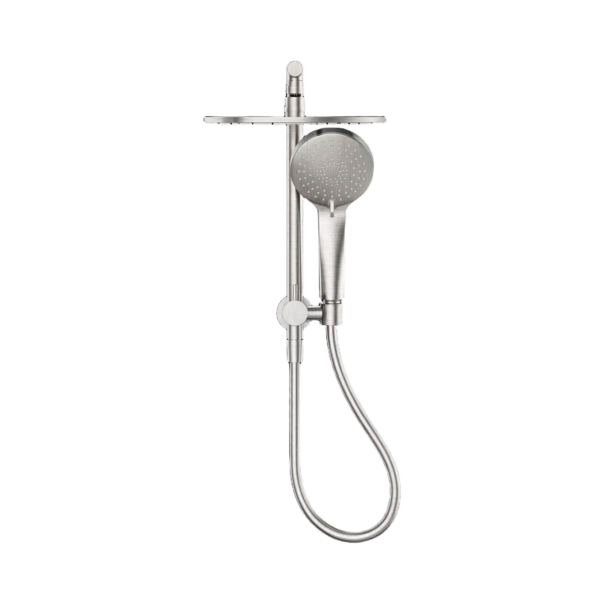 NR250805e BN Mecca 2 In 1 Twin Shower Brushed Nickel image 2