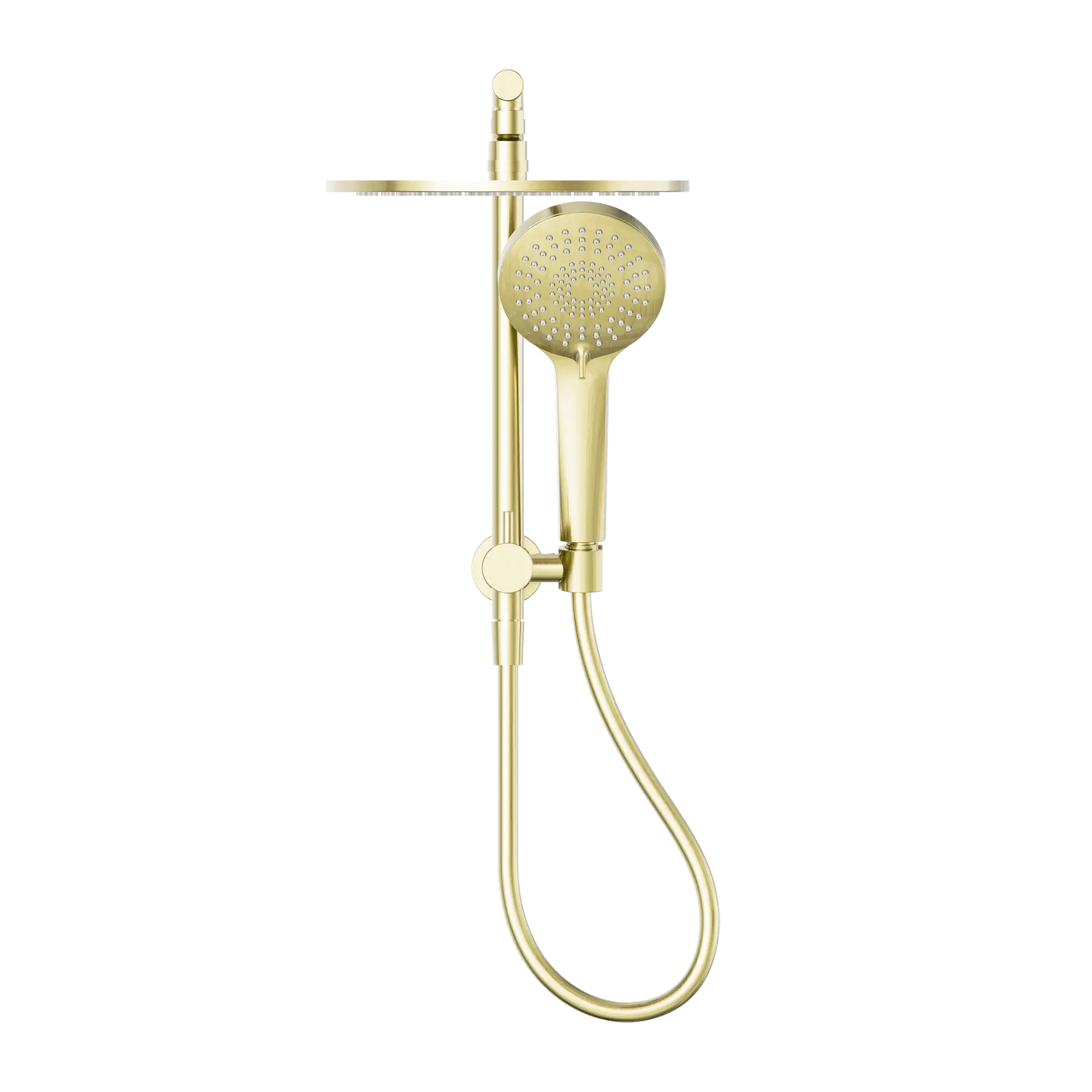 NR250805e BG Mecca 2 In 1 Twin Shower Brushed Gold image 2