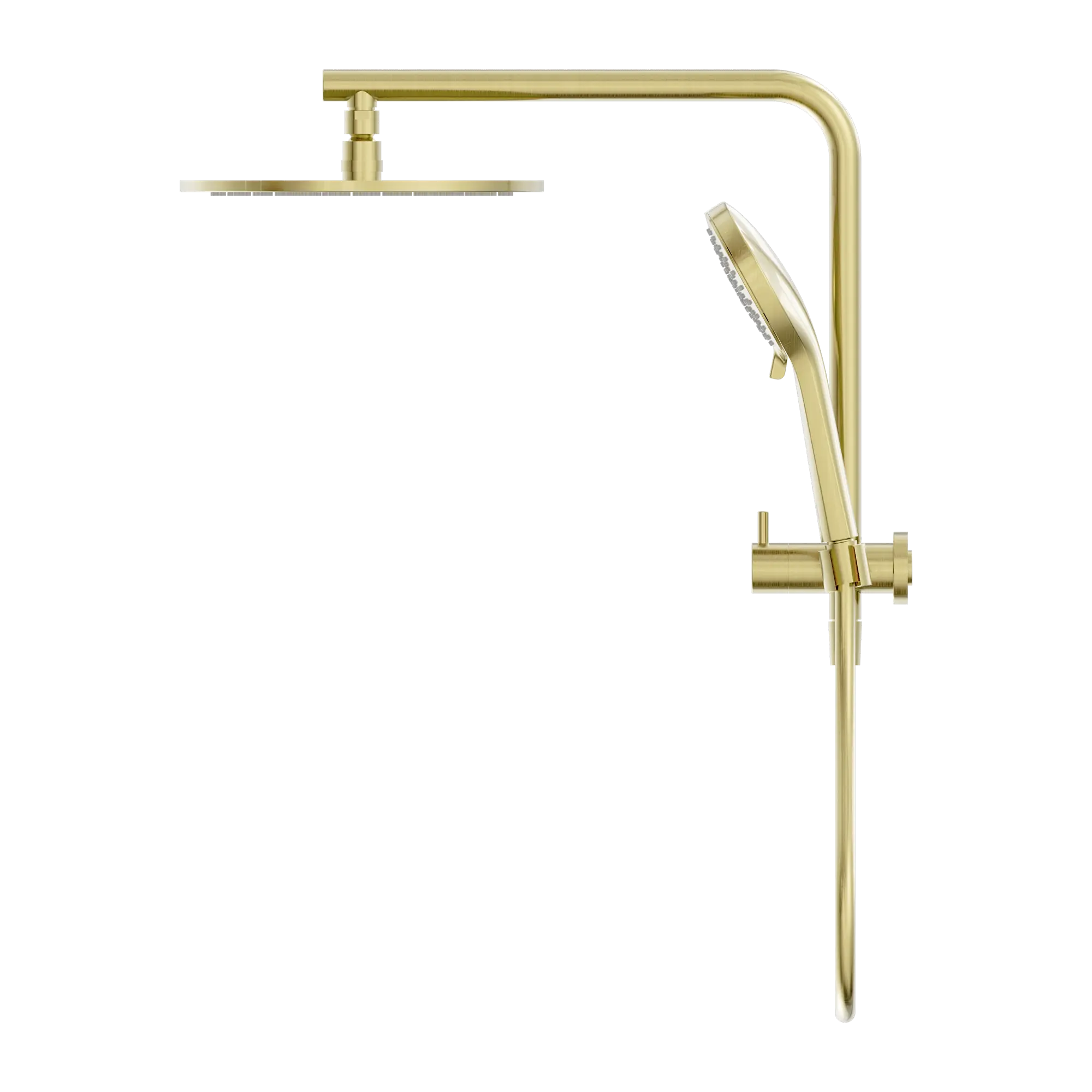 NR250805e BG Mecca 2 In 1 Twin Shower Brushed Gold image 3