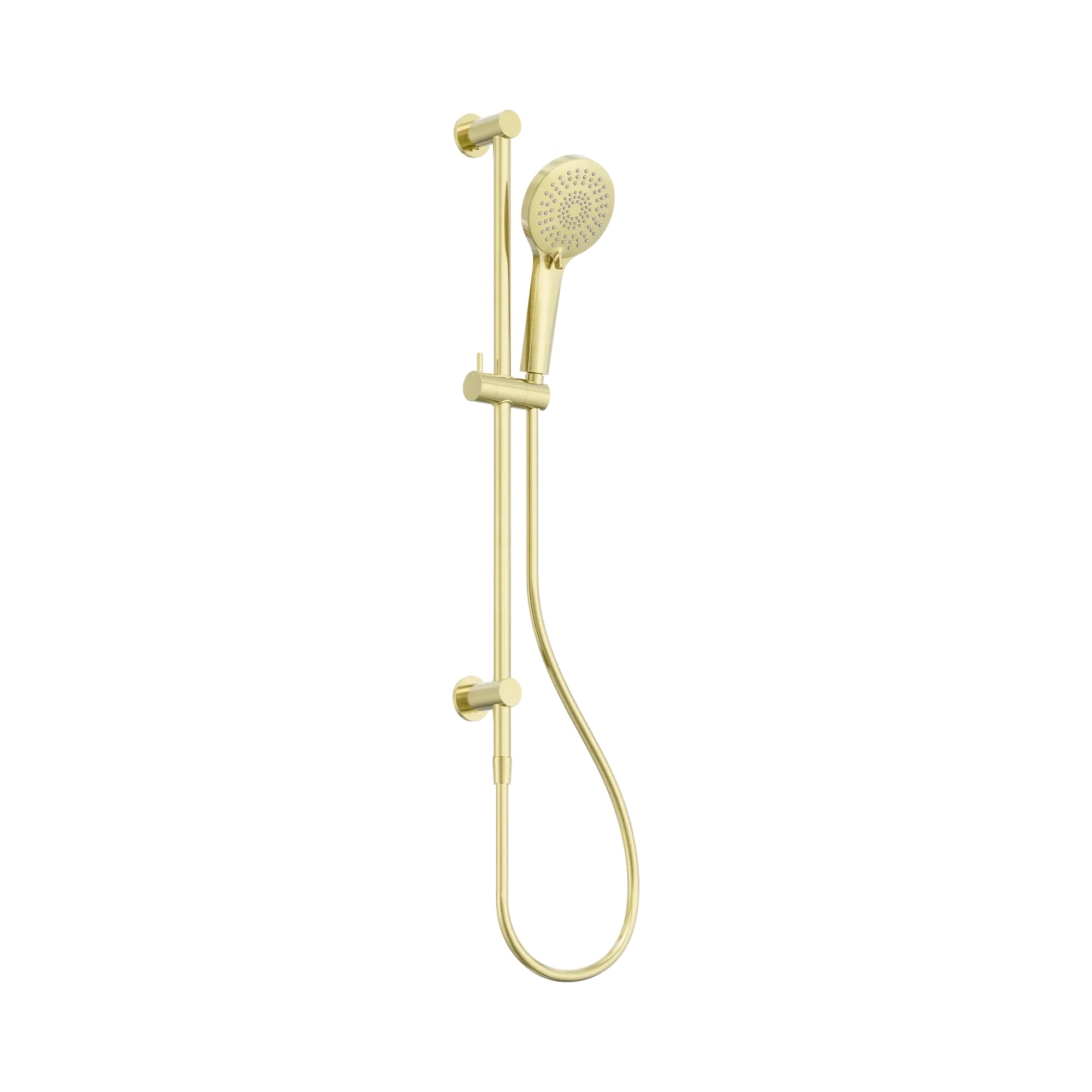 NR314a BG 3 Function Shower Rail Brushed Gold image 1