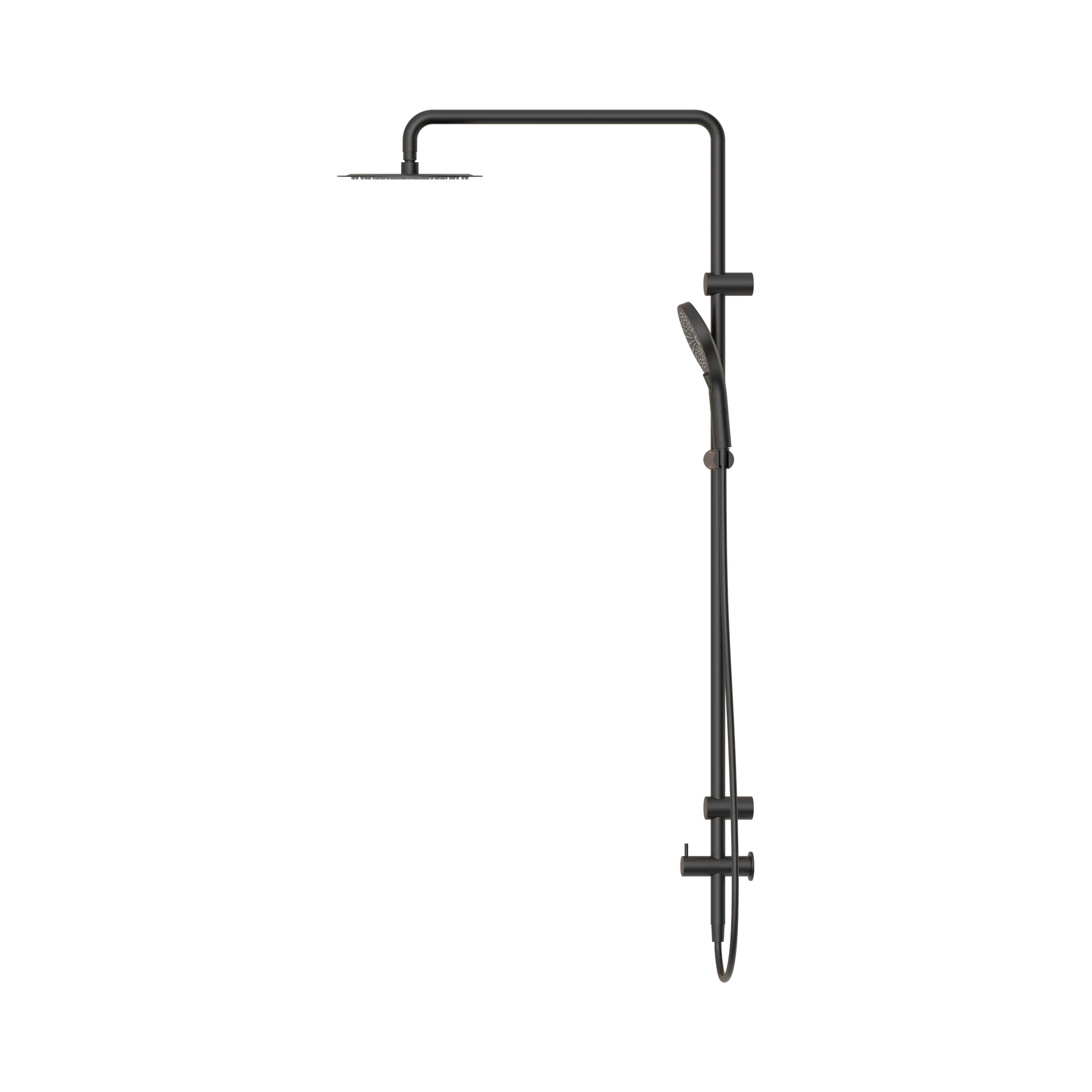 NRCS007 MB Mecca Care 25mm Grab Rail 900mm Twin Shower Set Matte Black image 3