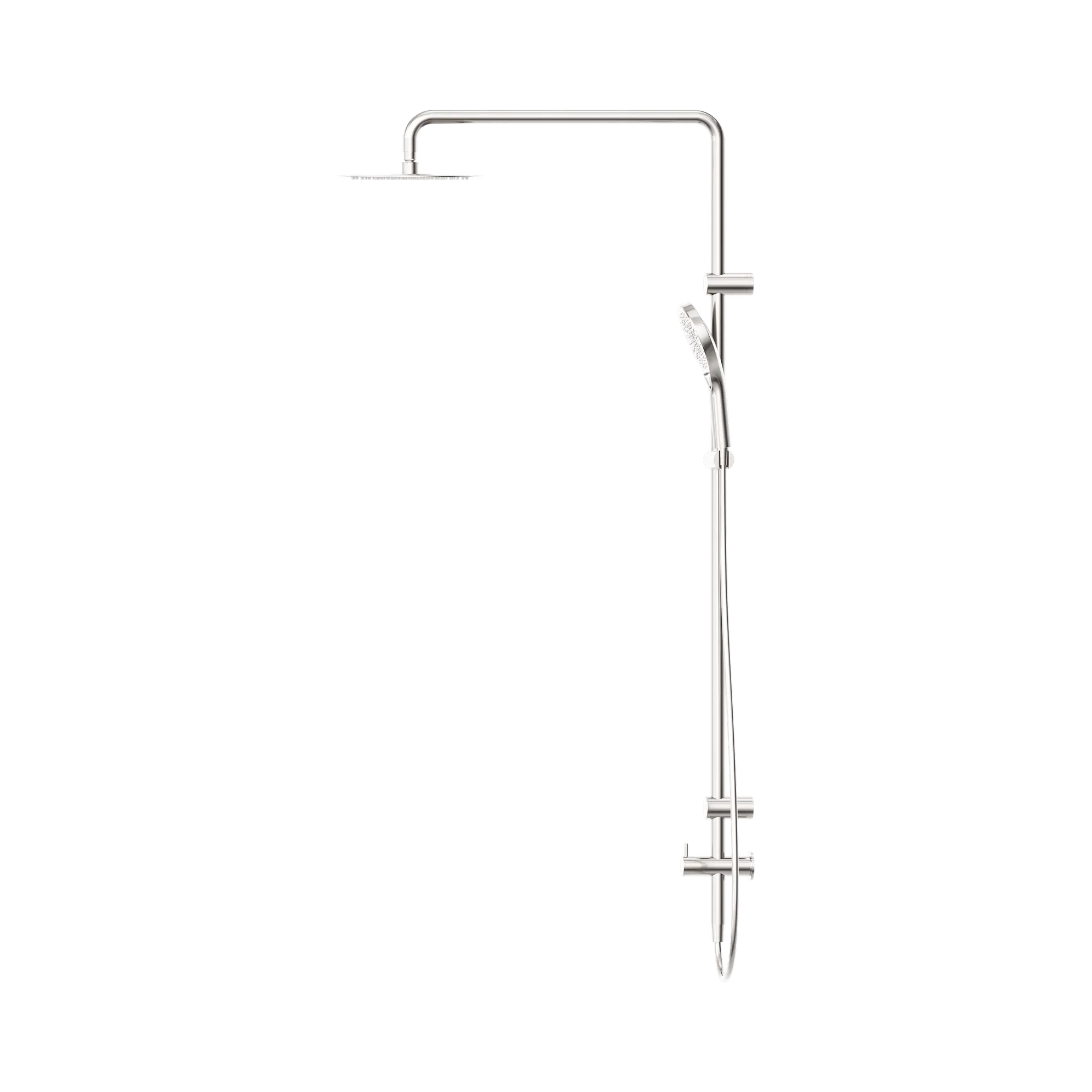 NRCS007 BN Mecca Care 25mm Grab Rail 900mm Twin Shower Set Brushed Nickel image 3