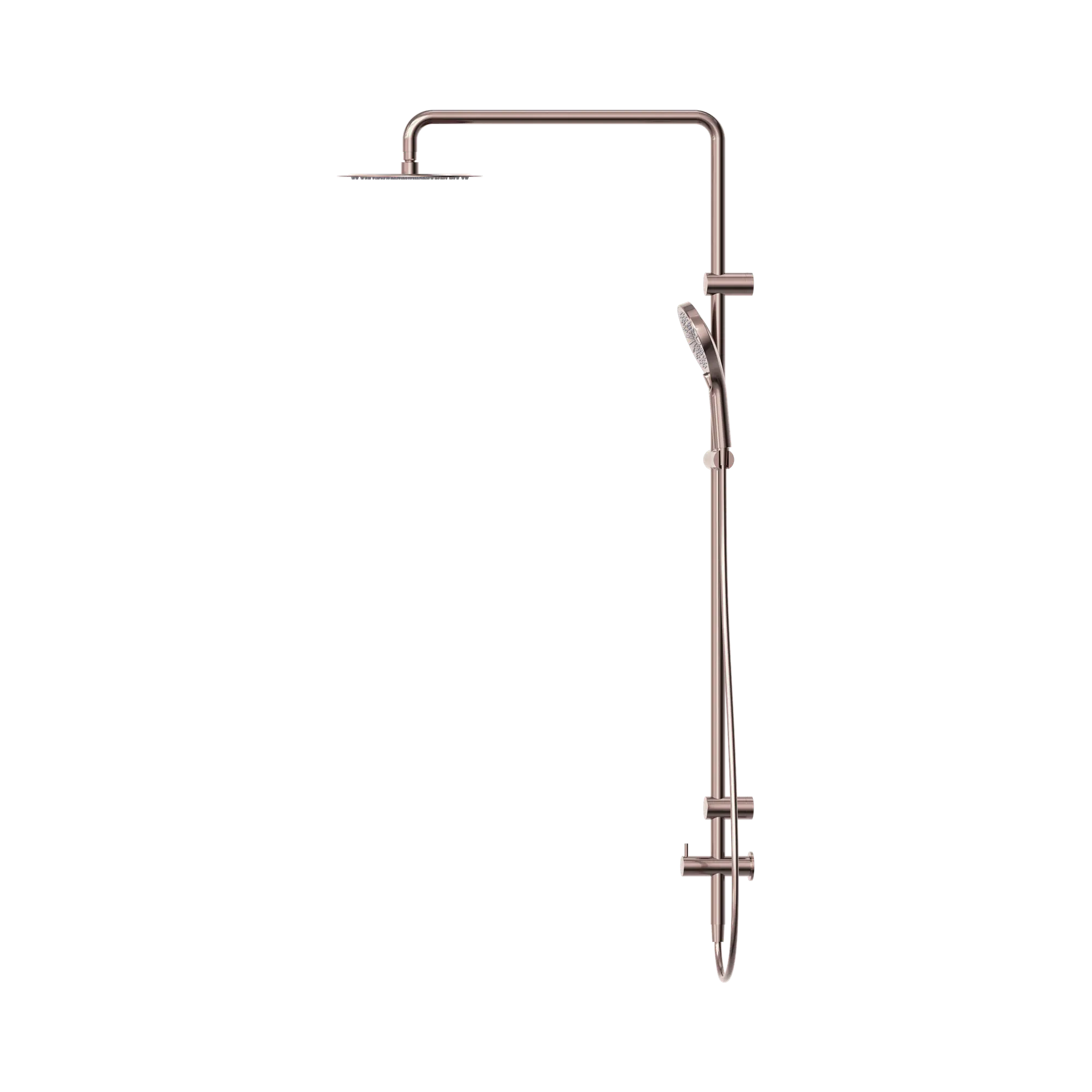 NRCS007 BZ Mecca Care 25mm Grab Rail 900mm Twin Shower Set Brushed Bronze image 3
