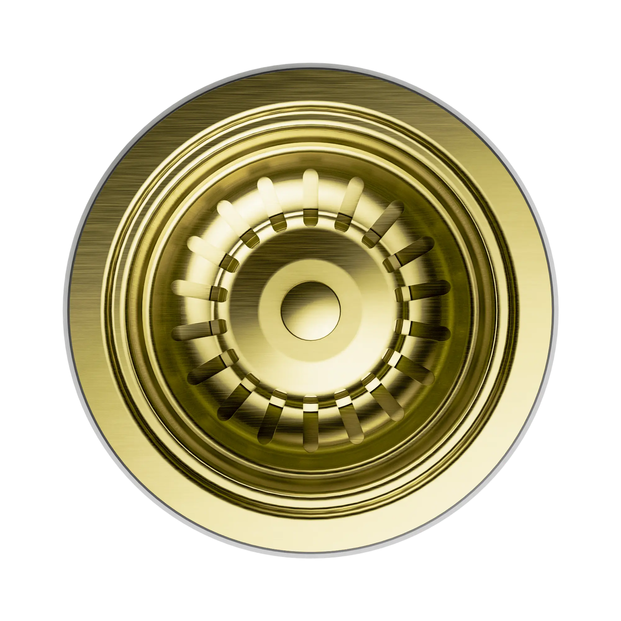 NRA708 BG Kitchen Sink Basket Waste Brushed Gold image 2