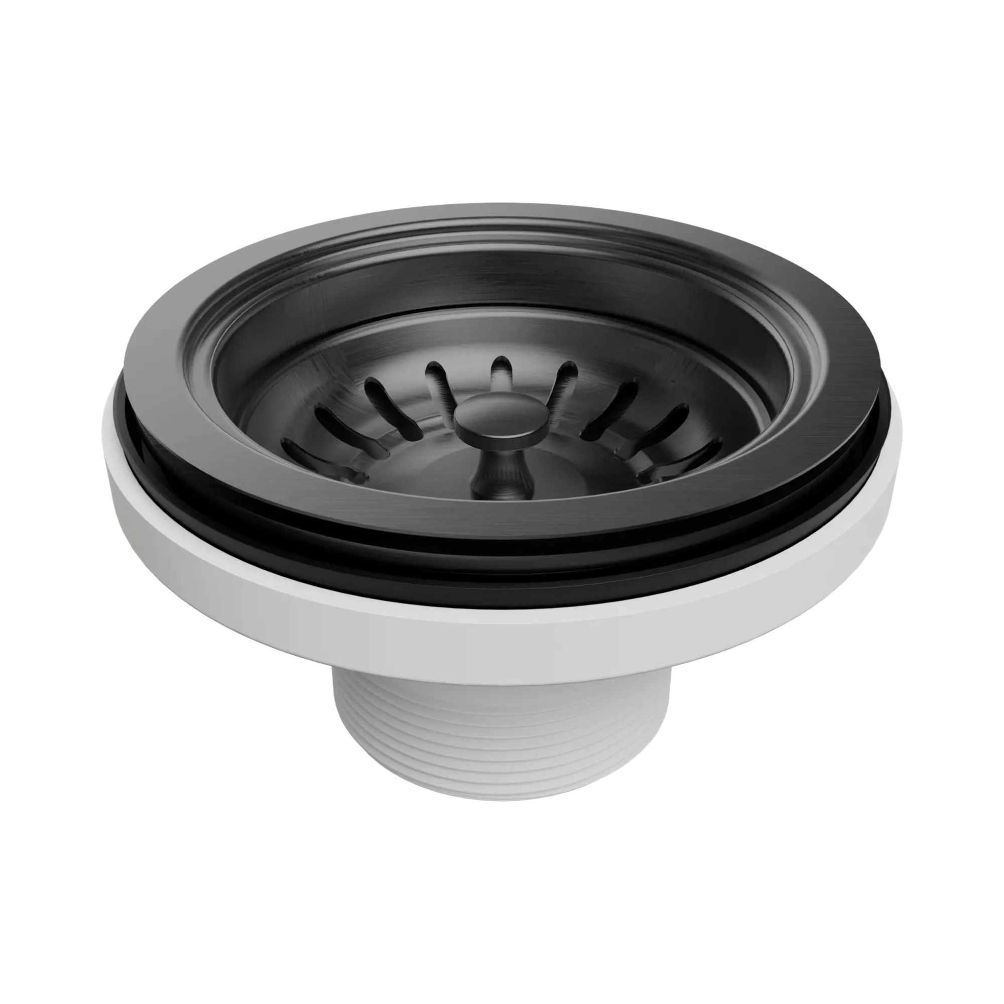 NRA708 GM Kitchen Sink Basket Waste Gun Metal image 1