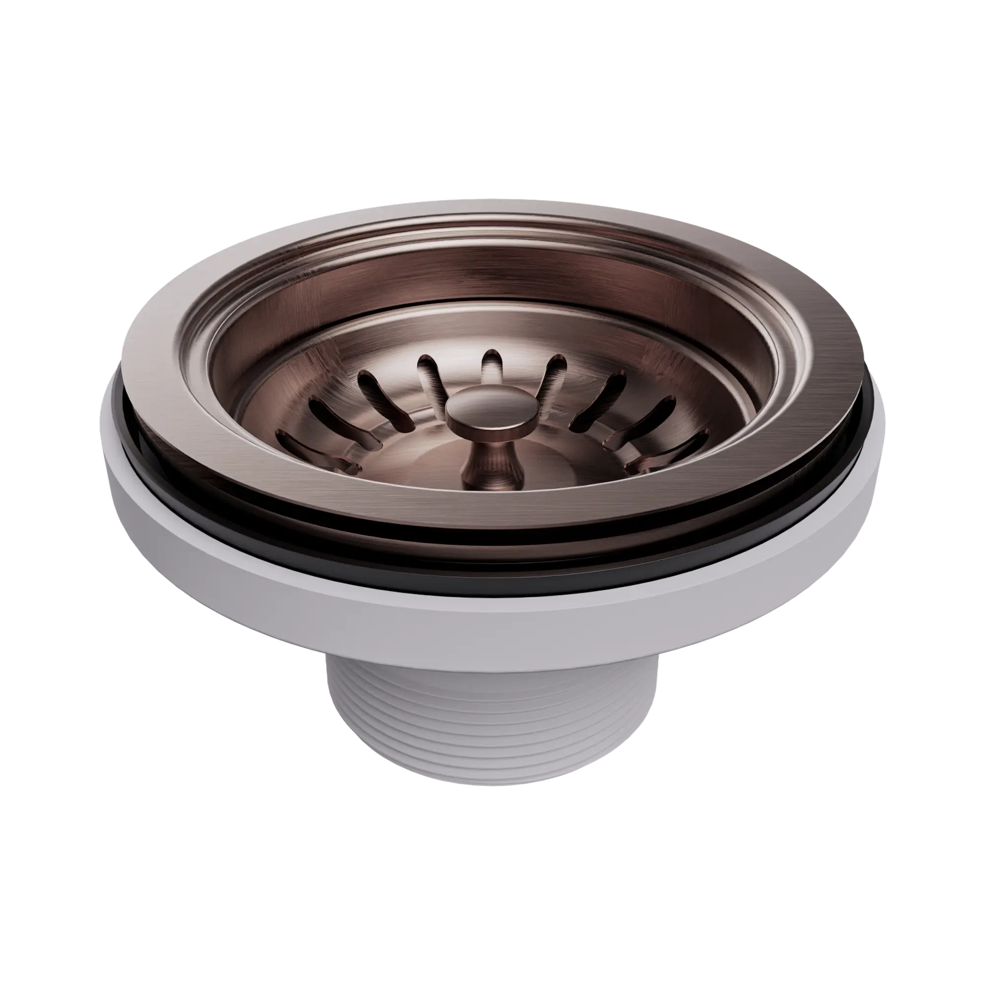 NRA708 BZ Kitchen Sink Basket Waste Brushed Bronze image 1