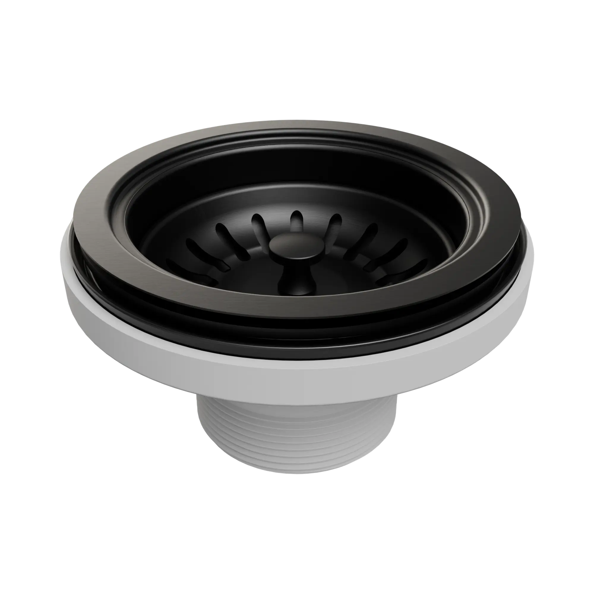 NRA708 PB Kitchen Sink Basket Waste PVD Black image 1