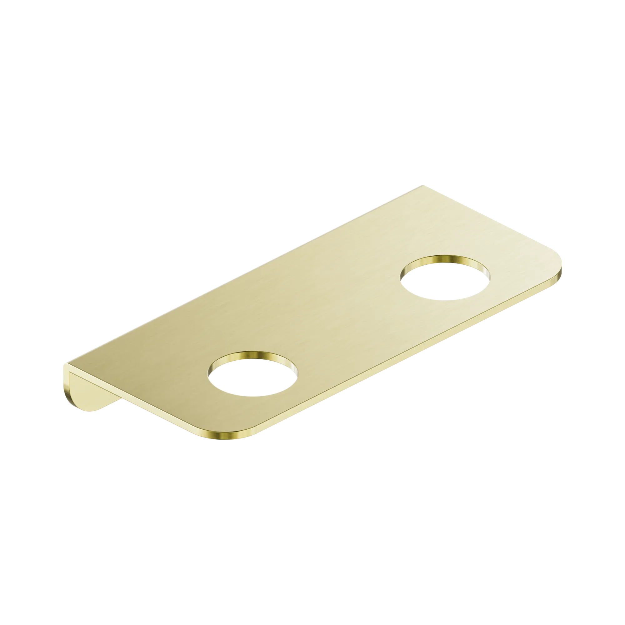 NR1985a BG Mecca Double Soap Bottle Holder Brushed Gold image 1