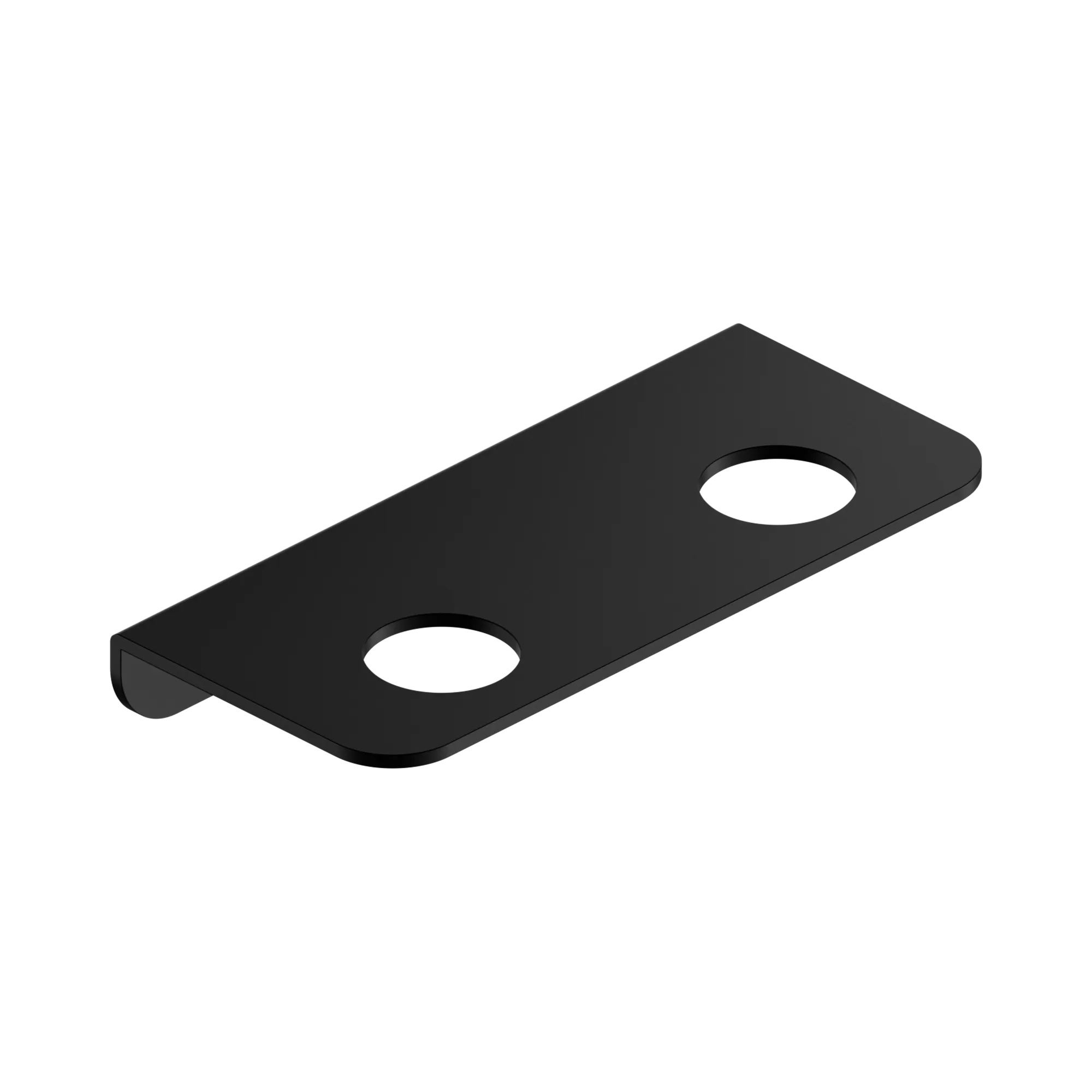 NR1985a MB Mecca Double Soap Bottle Holder Matte Black image 1