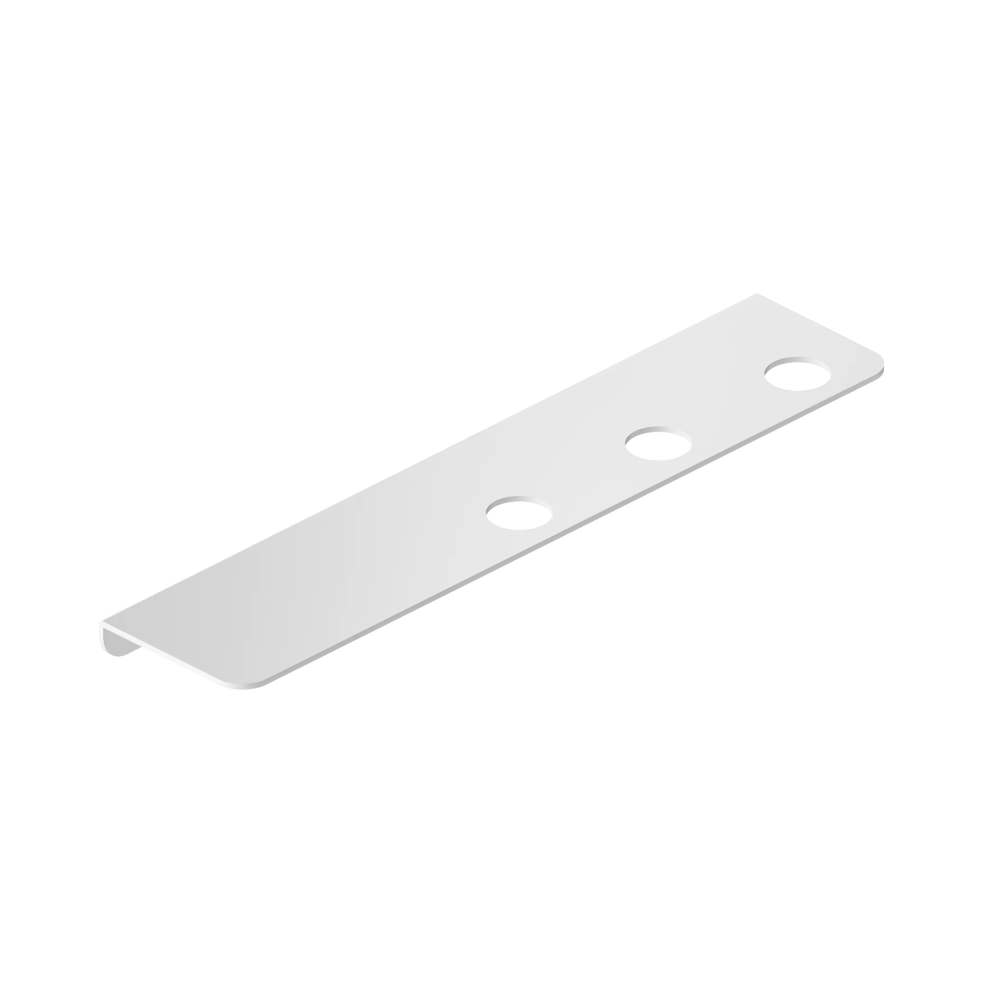 NR1985c MW Mecca Triple Soap Bottle Holder With Shelf Matte White image 1