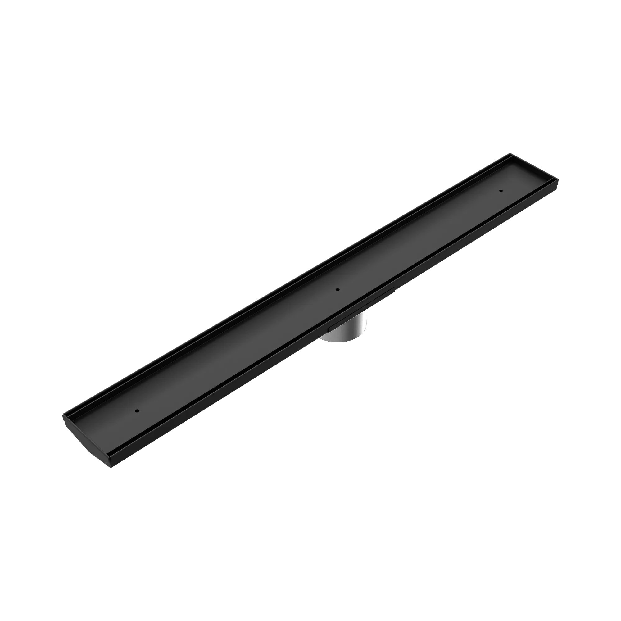 NRFG012 HSMB Tile Insert V Channel 800x106mm Floor Grate 80mm Outlet Matte Black image 1