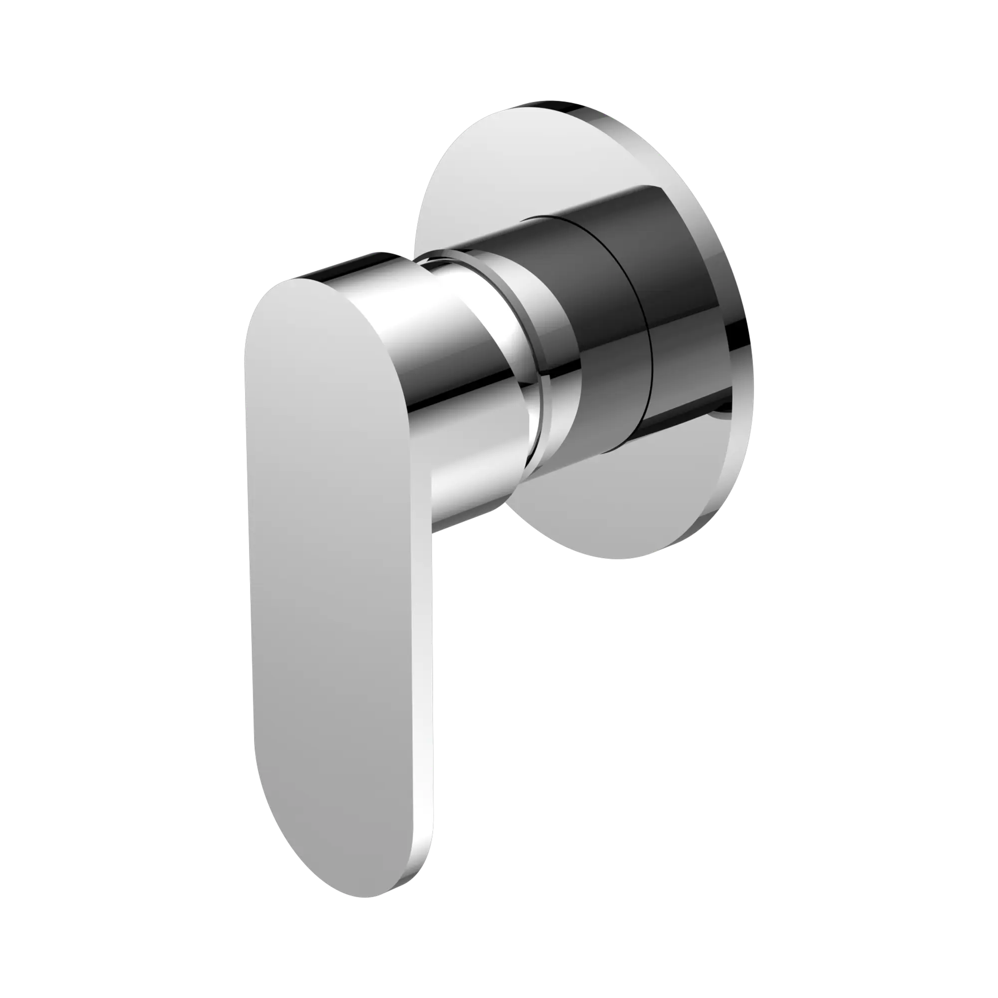 NR301311 DCH Ecco Shower Mixer 80mm Round Plate Chrome image 1