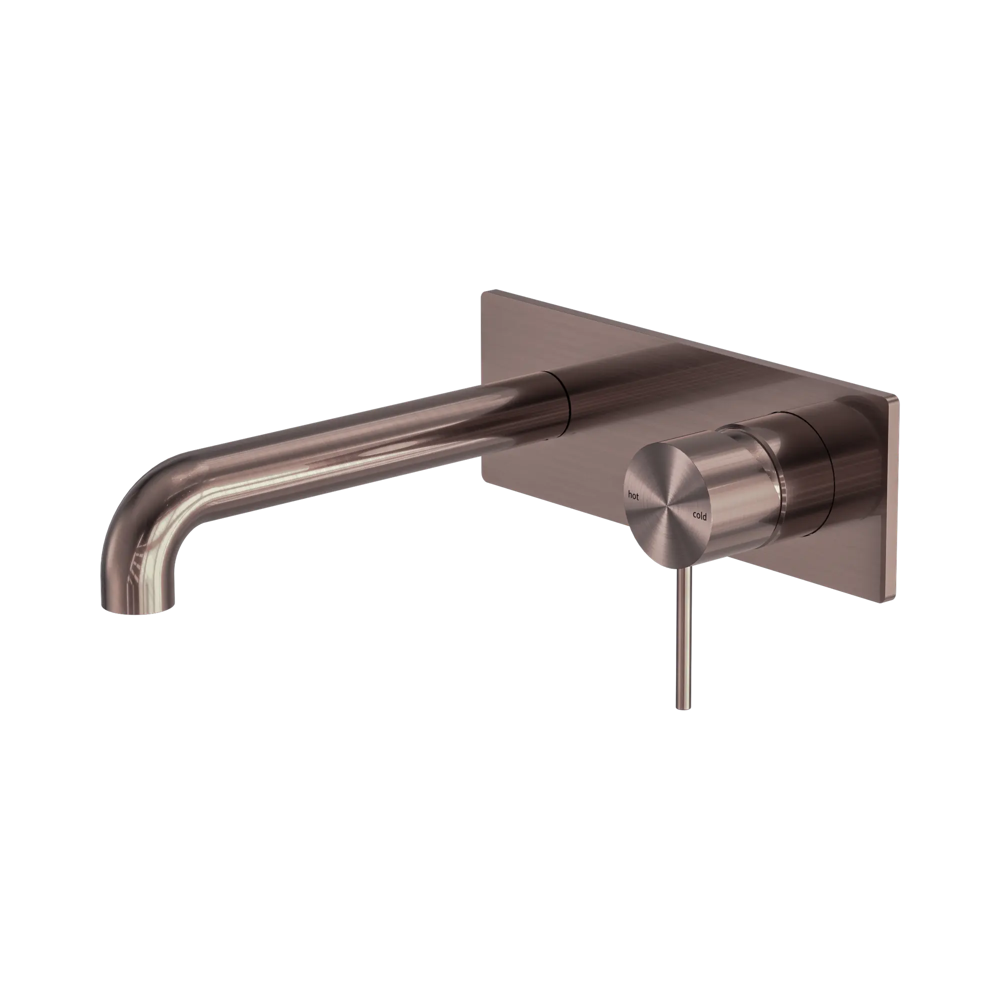 NR221910 A160 BZ Mecca Wall Basin Bath Mixer 160mm Brushed Bronze image 1