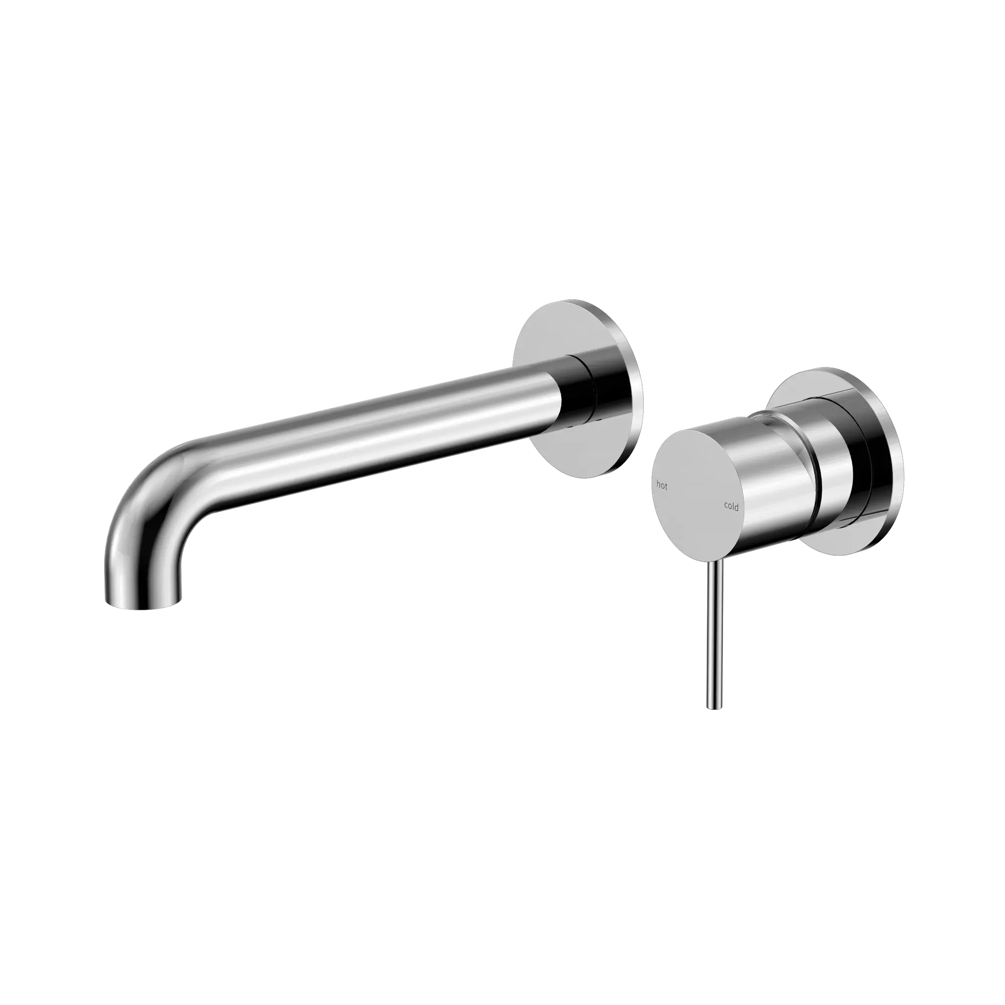 NR221910 C160 CH Mecca Wall Basin Bath Mixer Separate Back Plate 160mm Chrome image 1