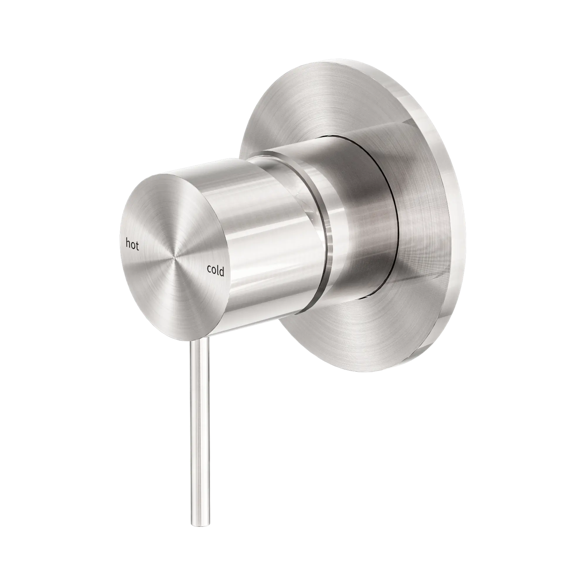NR221911 BN Mecca Shower Mixer 80mm Plate Brushed Nickel image 1