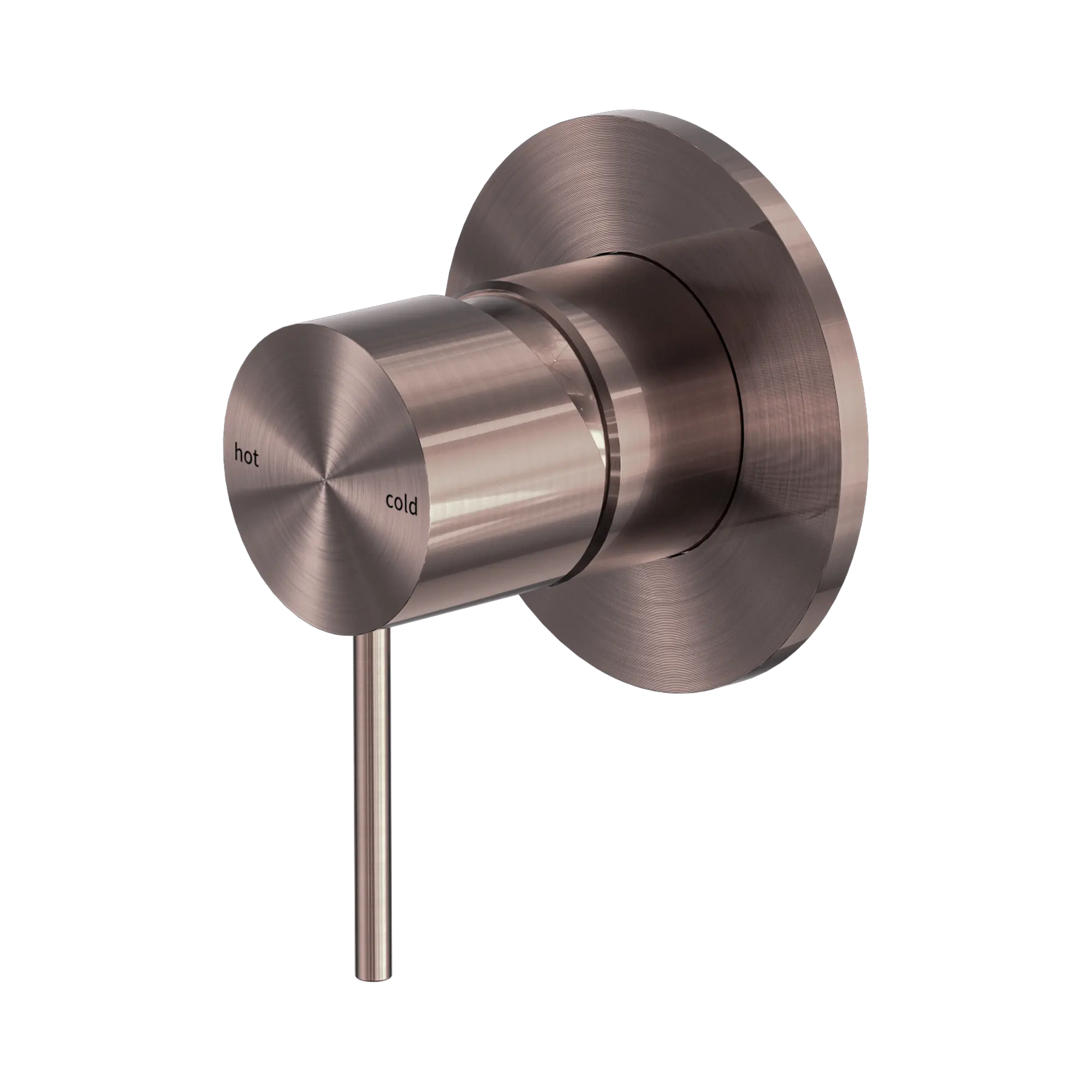 NR221911 BZ Mecca Shower Mixer 80mm Plate Brushed Bronze image 1