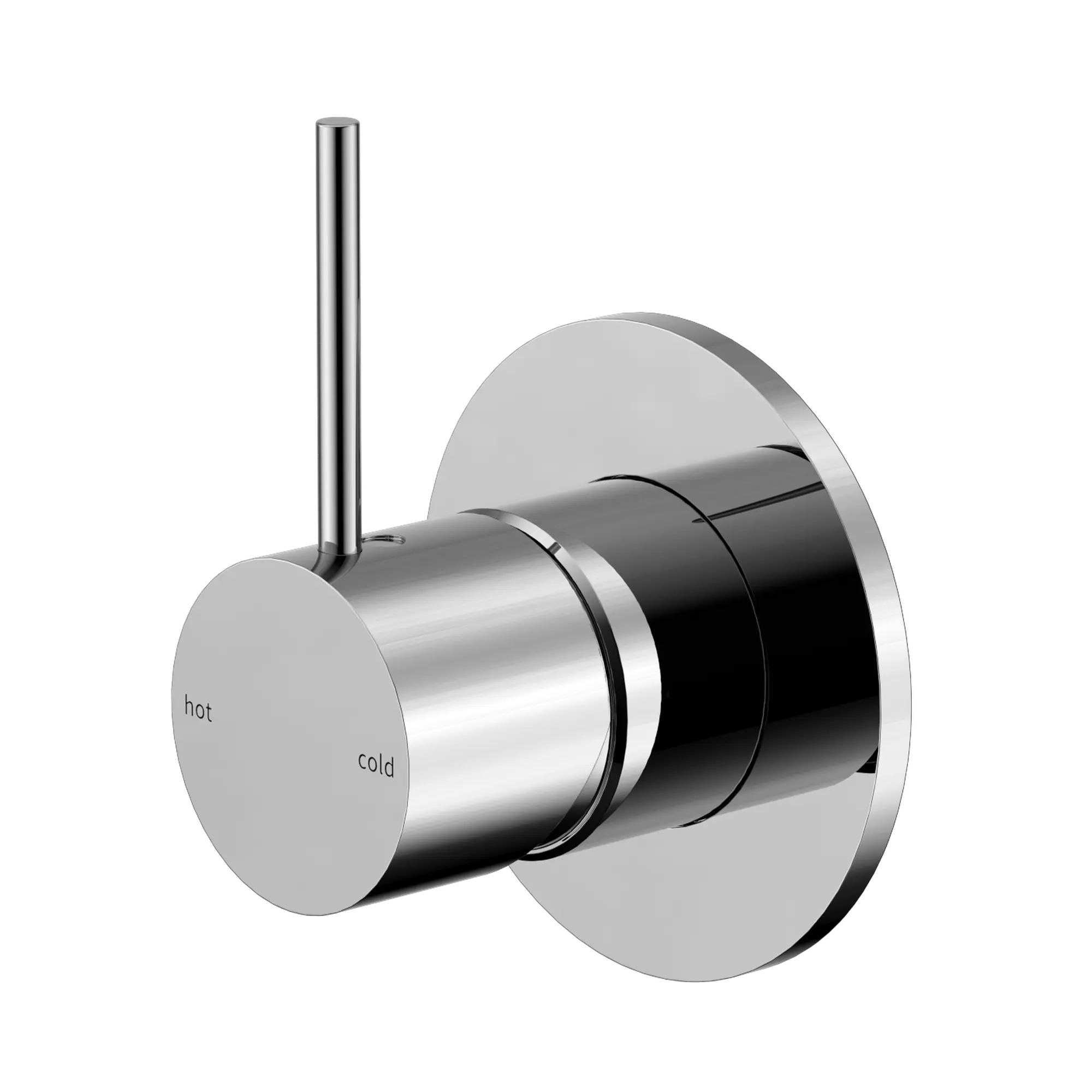 NR221911 BCH Mecca Shower Mixer Handle Up 80mm Plate Chrome image 1