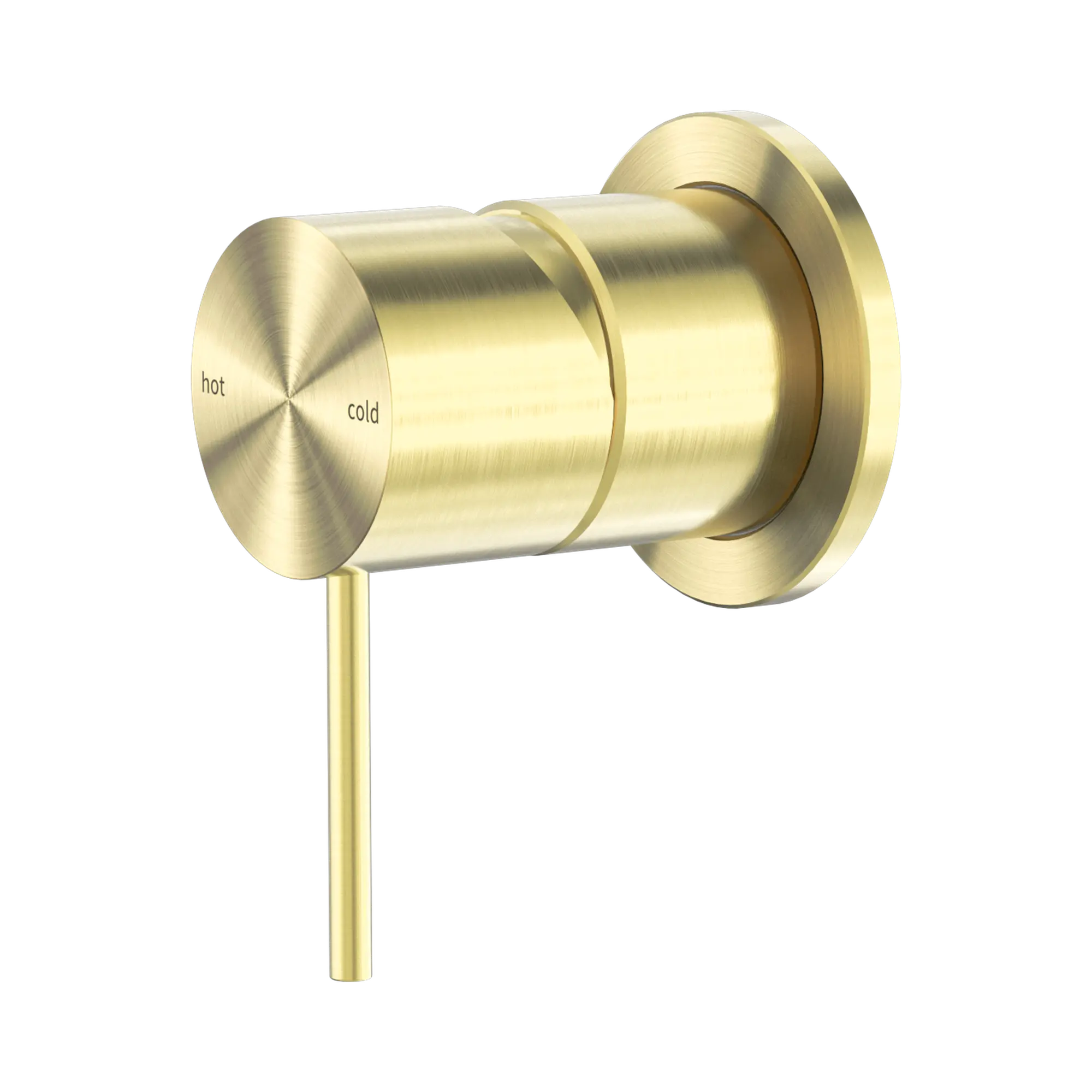 NR221911 HBG Mecca Shower Mixer 60mm Plate Brushed Gold image 1