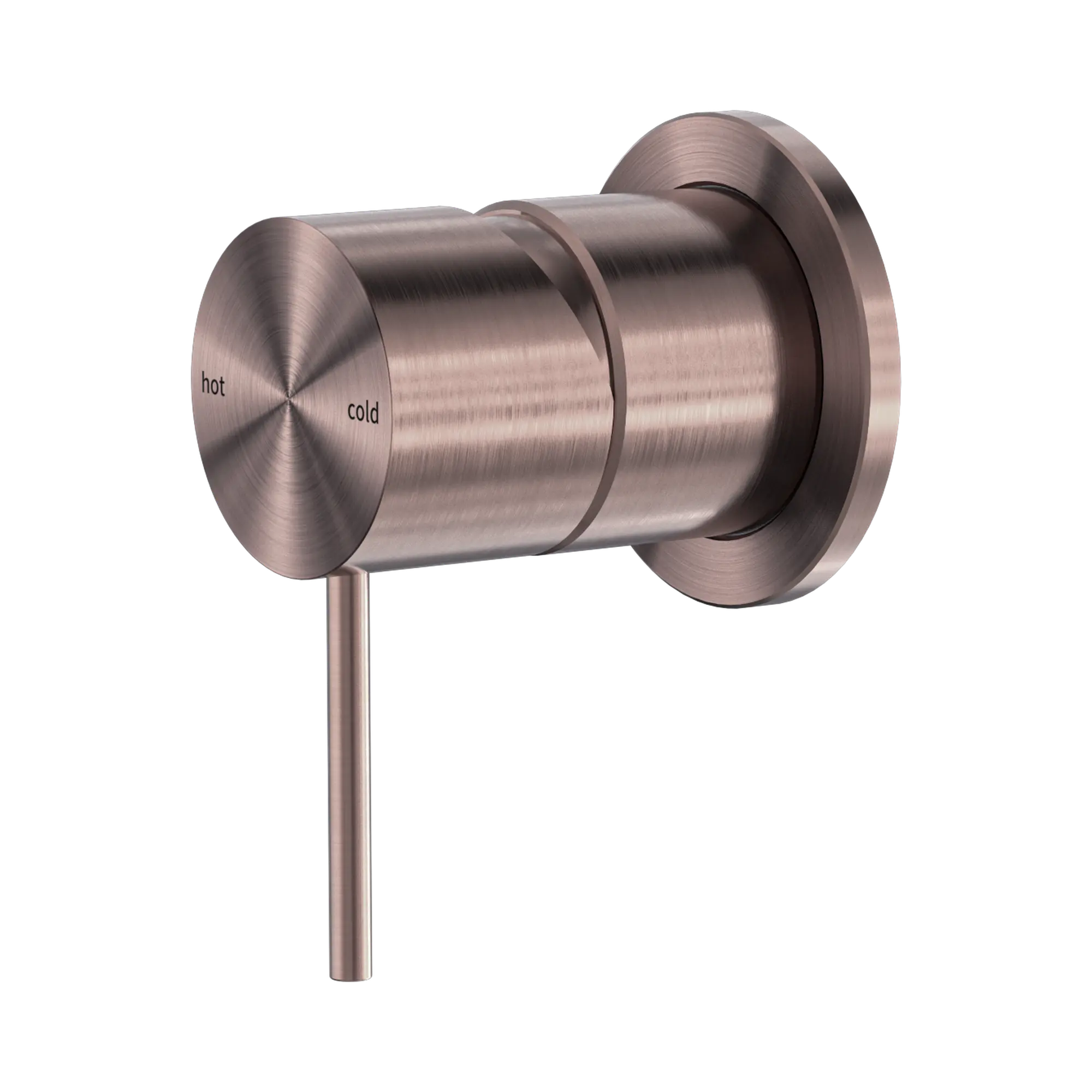 NR221911 HBZ Mecca Shower Mixer 60mm Plate Brushed Bronze image 1