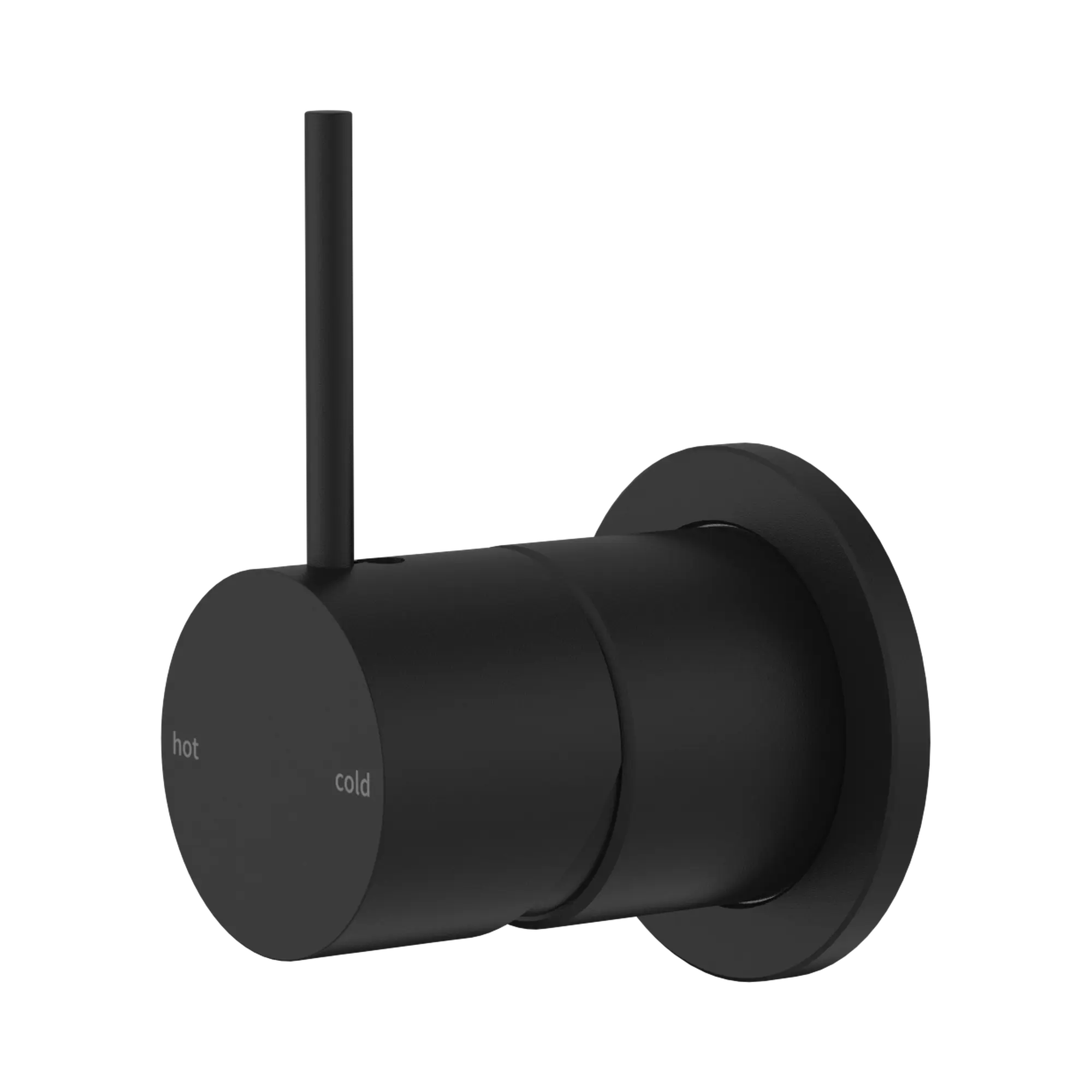 NR221911 JMB Mecca Shower Mixer 60mm Handle Up Plate Matte Black image 1