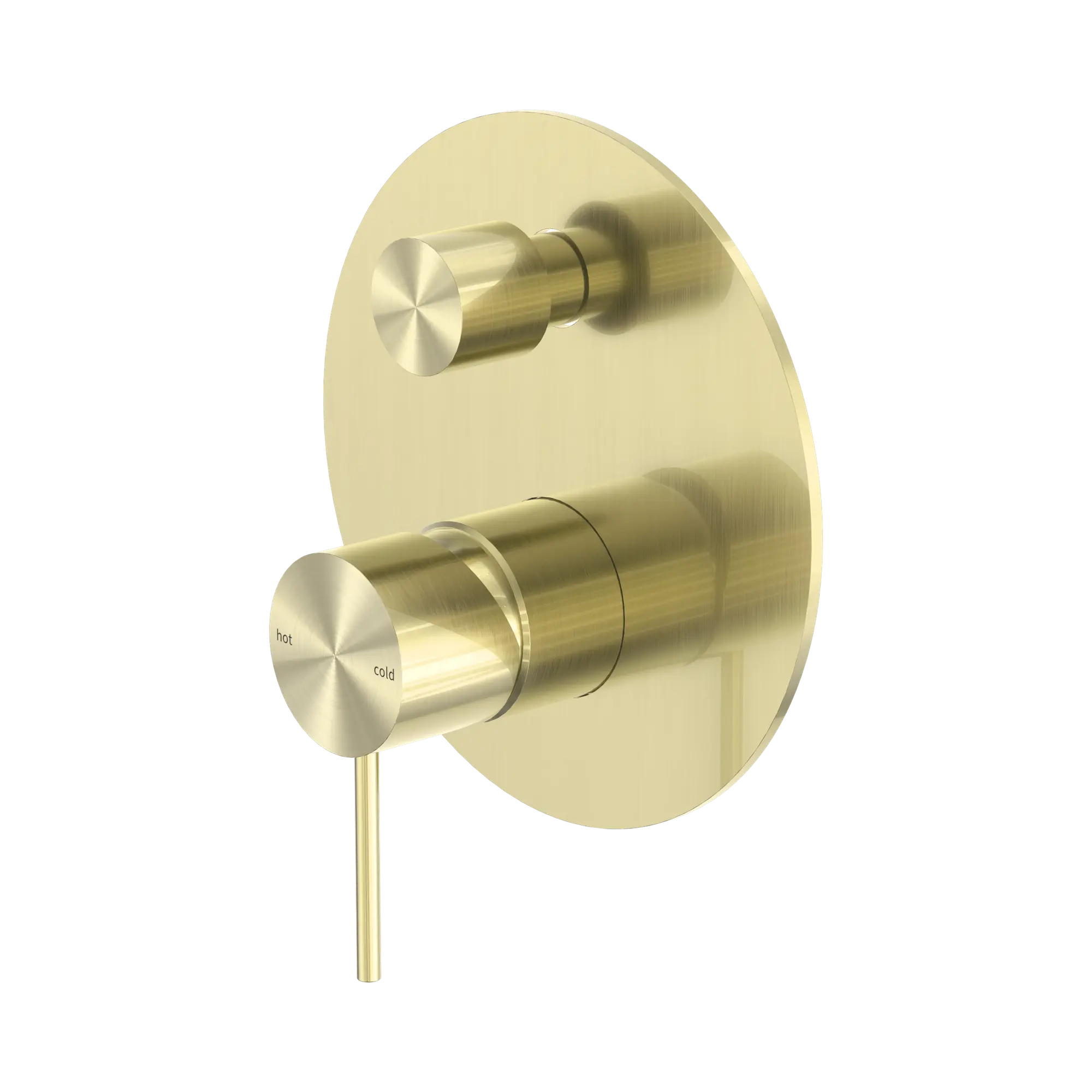 NR221911 ABG Mecca Shower Mixer With Divertor Brushed Gold image 1