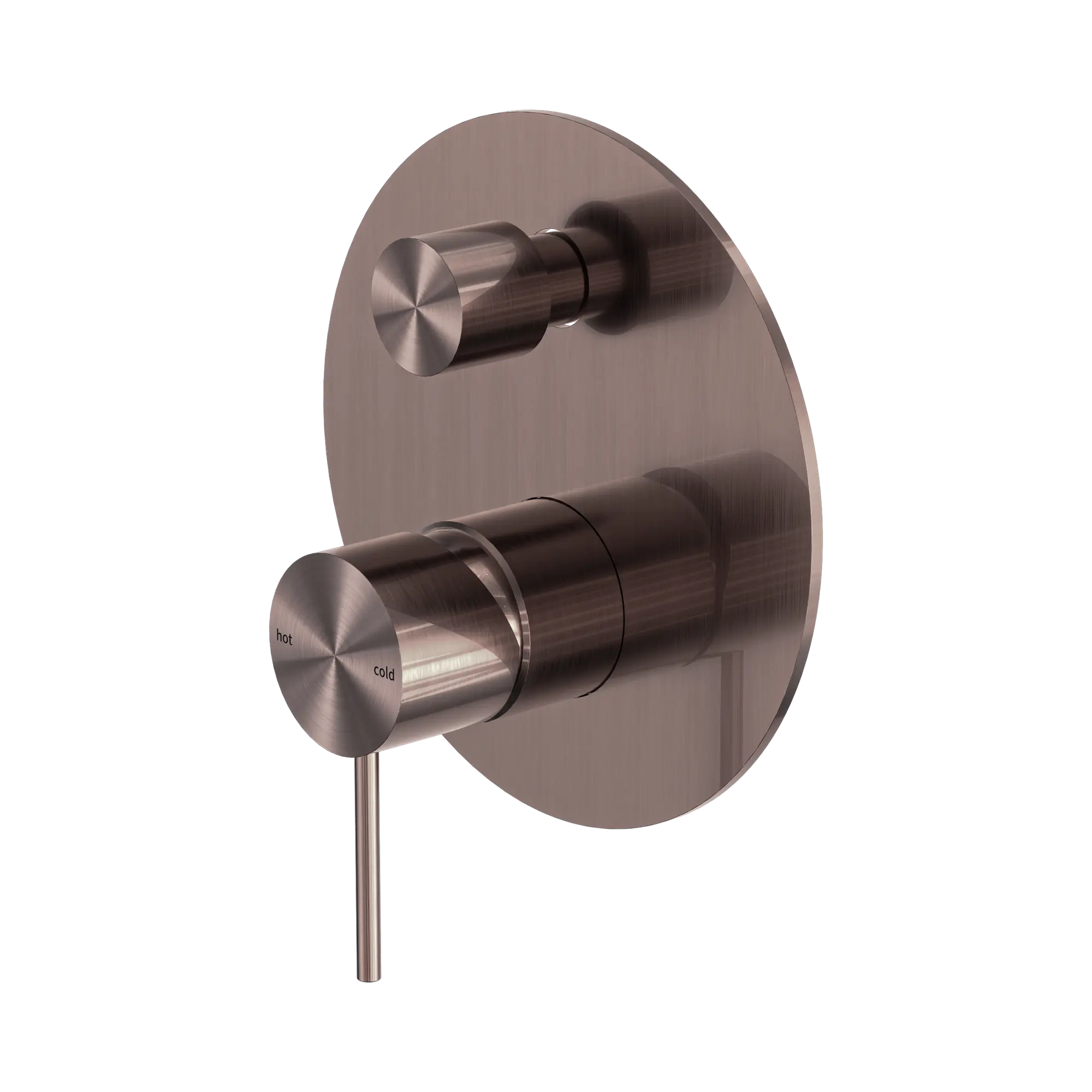 NR221911 ABZ Mecca Shower Mixer With Divertor Brushed Bronze image 1