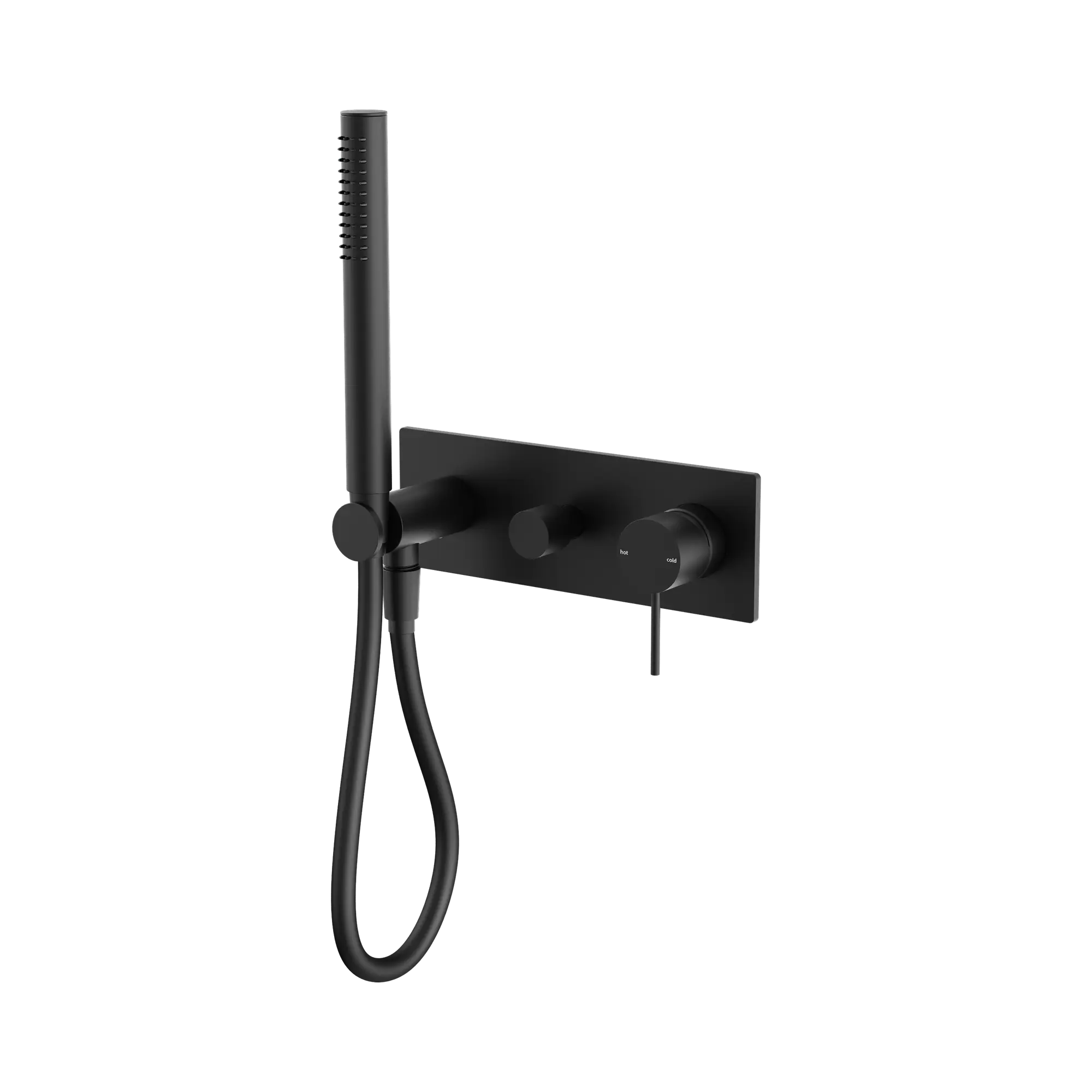 NR221912 EMB Mecca Shower Mixer Divertor System Matte Black image 1