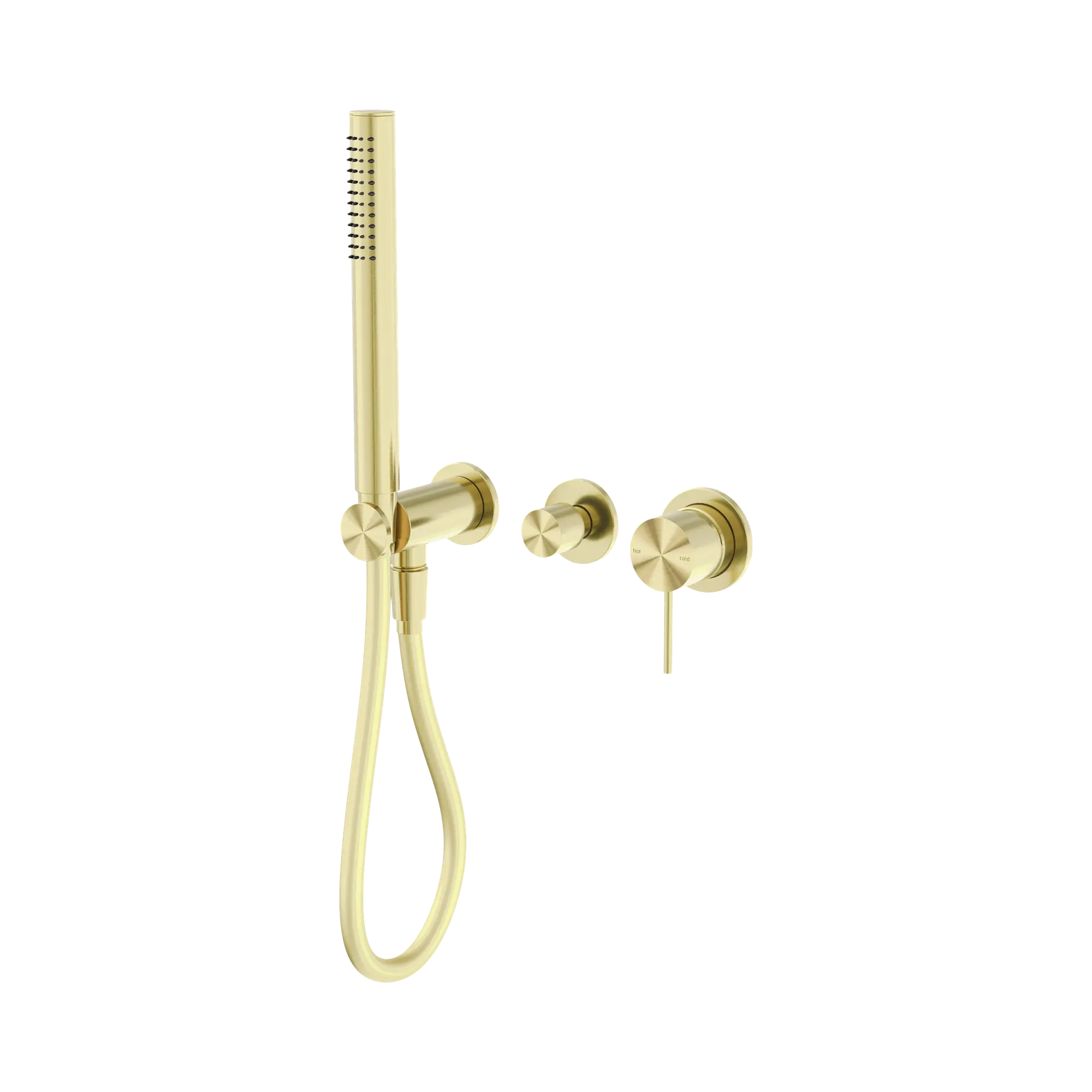 NR221912 FBG Mecca Shower Mixer Divertor System Separate Back Plate Brushed Gold image 1