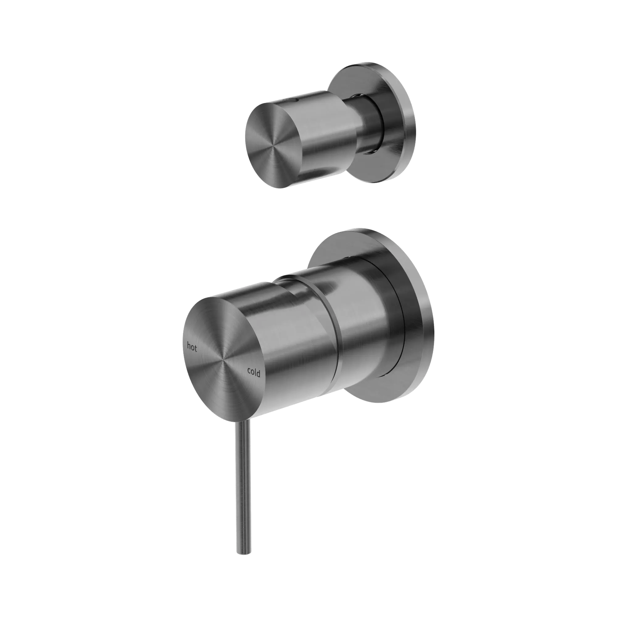 NR221911s GM Mecca Shower Mixer With Divertor Separate Back Plate Gun Metal image 1