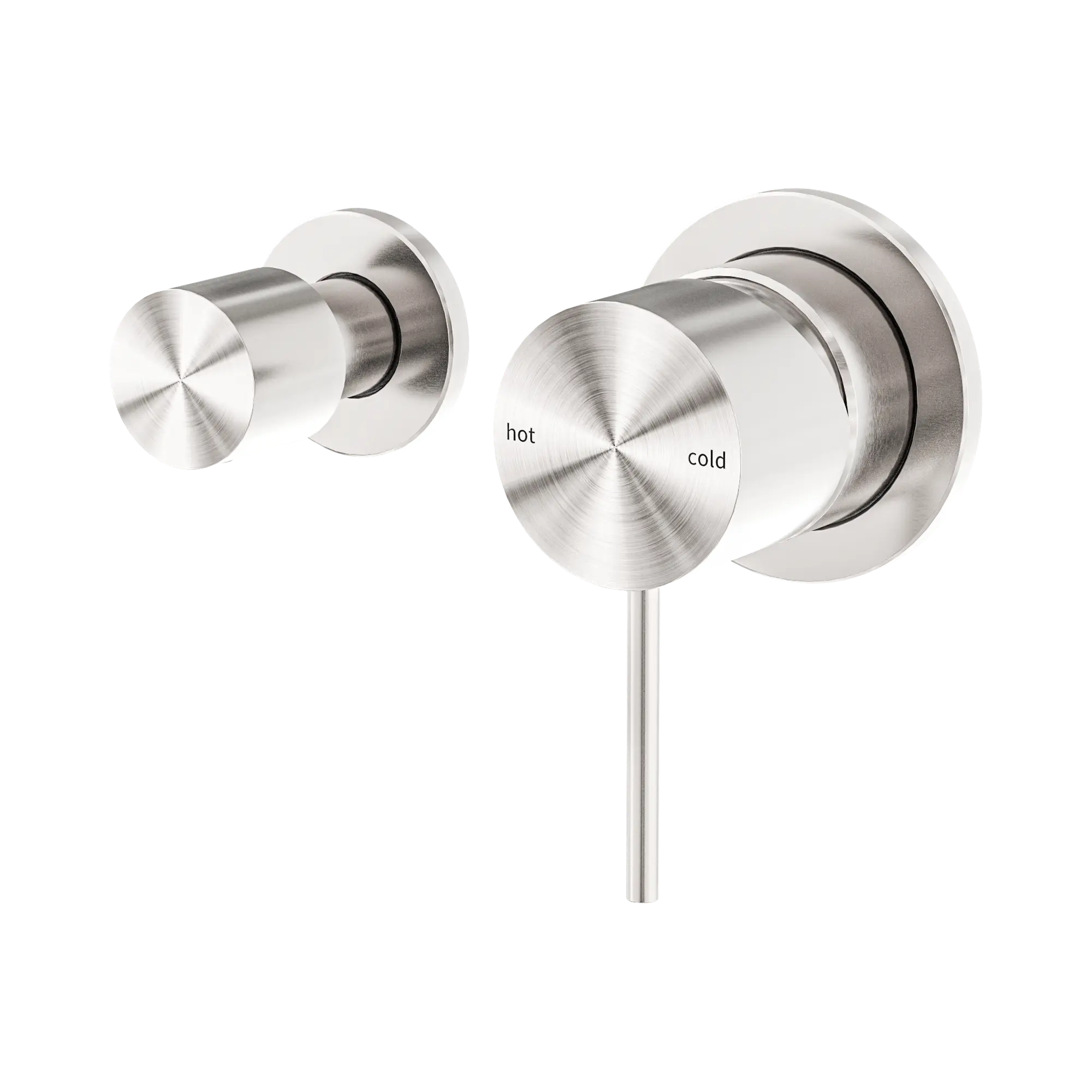 NR221911 UBN Mecca Shower Mixer With Horizontal 2 Way Divertor Brushed Nickel image 1