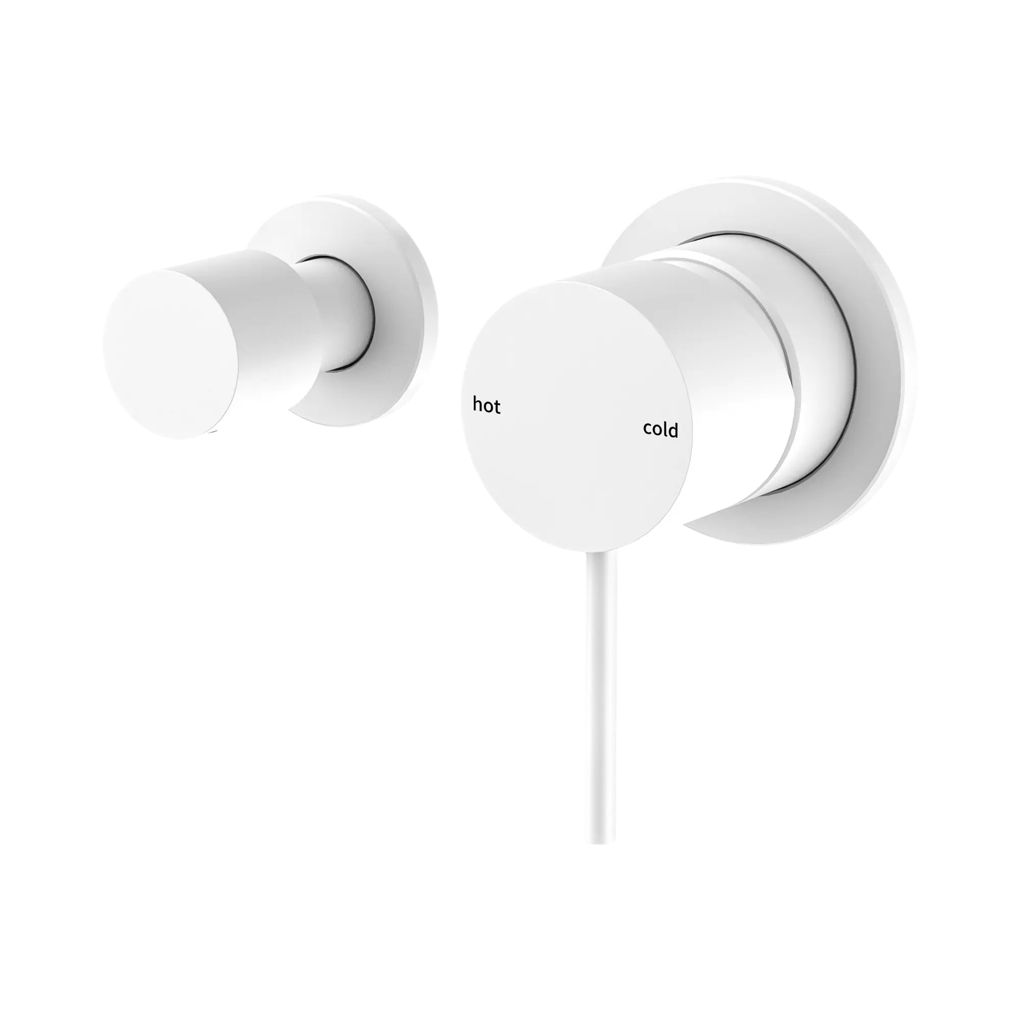 NR221911 UMW Mecca Shower Mixer With Horizontal 2 Way Divertor Matte White image 1