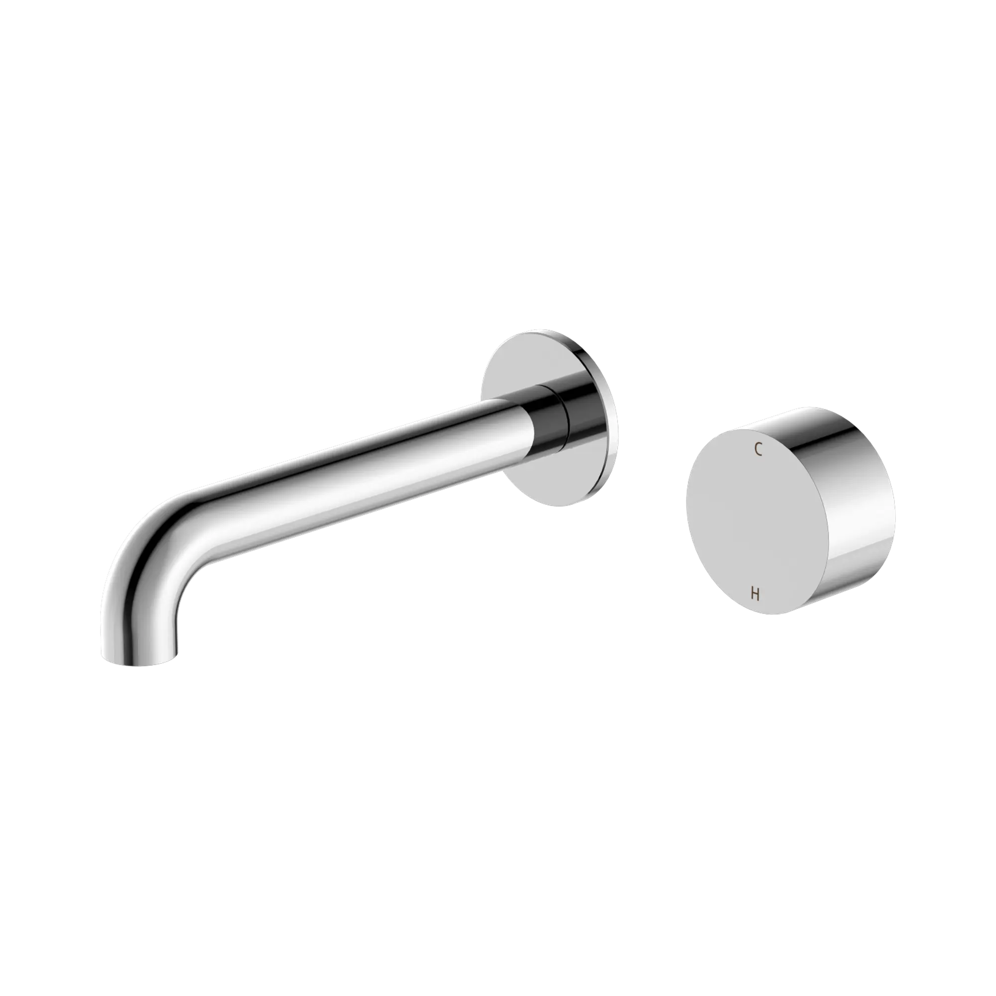 NR271907a120 CH Kara Progressive Wall Basin Bath Set 120mm Chrome image 1