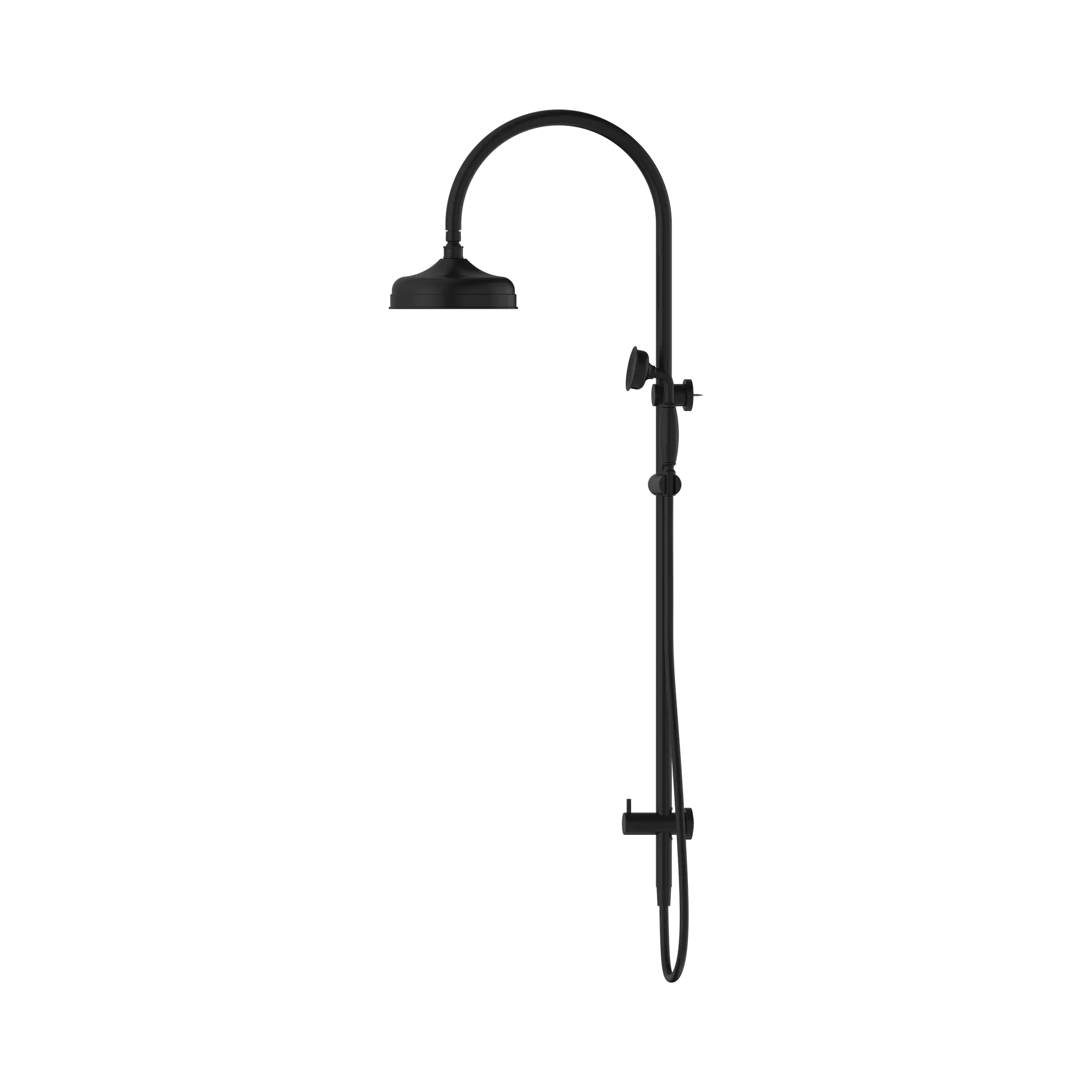 NR69210502 MB York Twin Shower With Metal Hand Shower Matte Black image 3