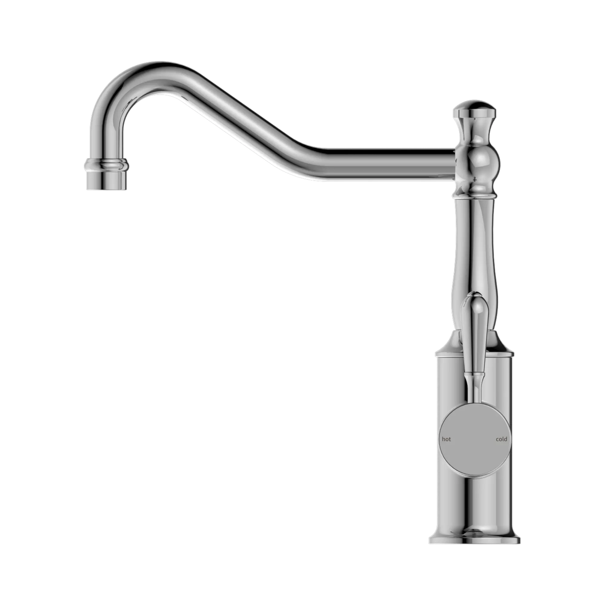 NR69210702 CH York Kitchen Mixer Hook Spout With Metal Lever Chrome image 3