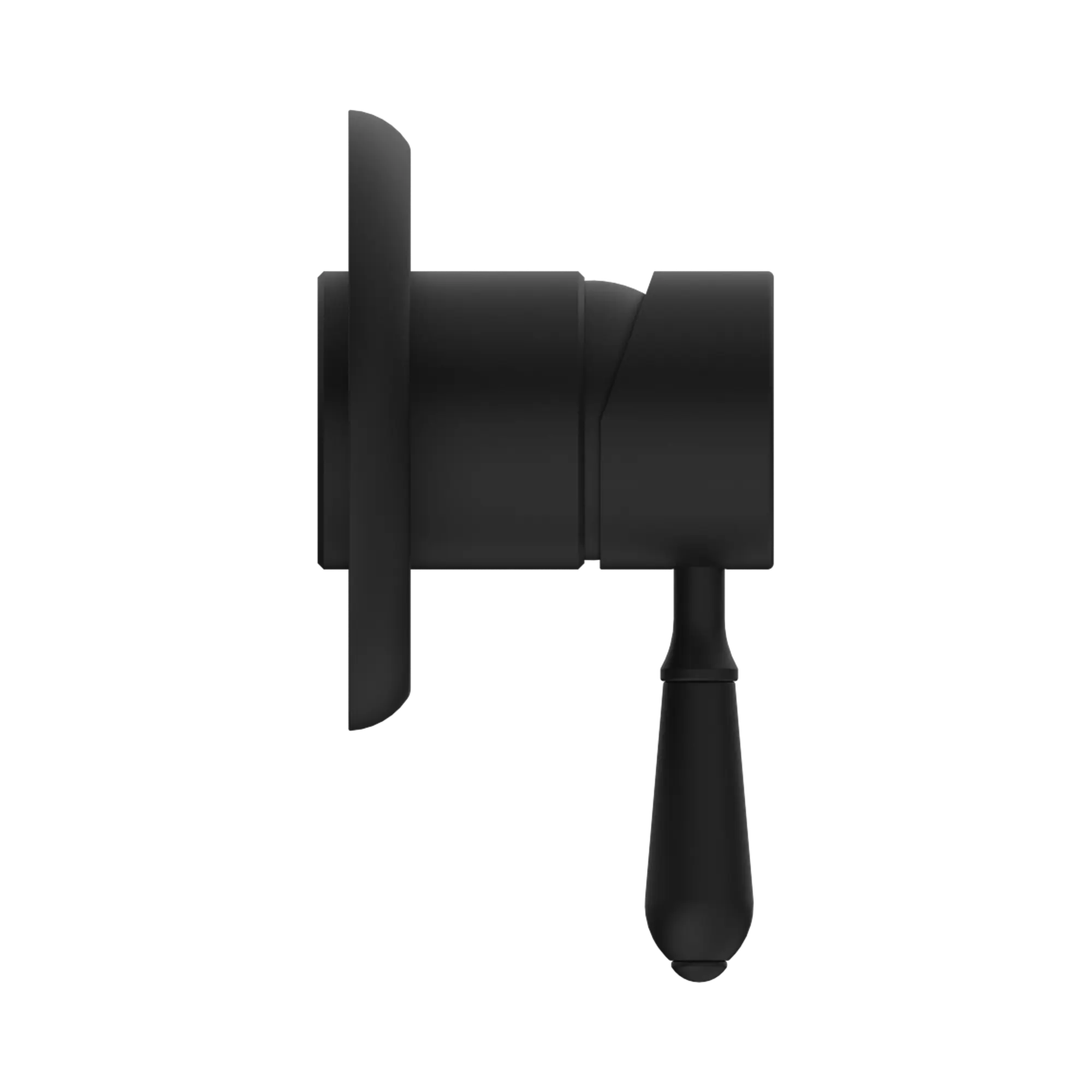 NR69210902 MB York Shower Mixer With Metal Lever Matte Black image 3