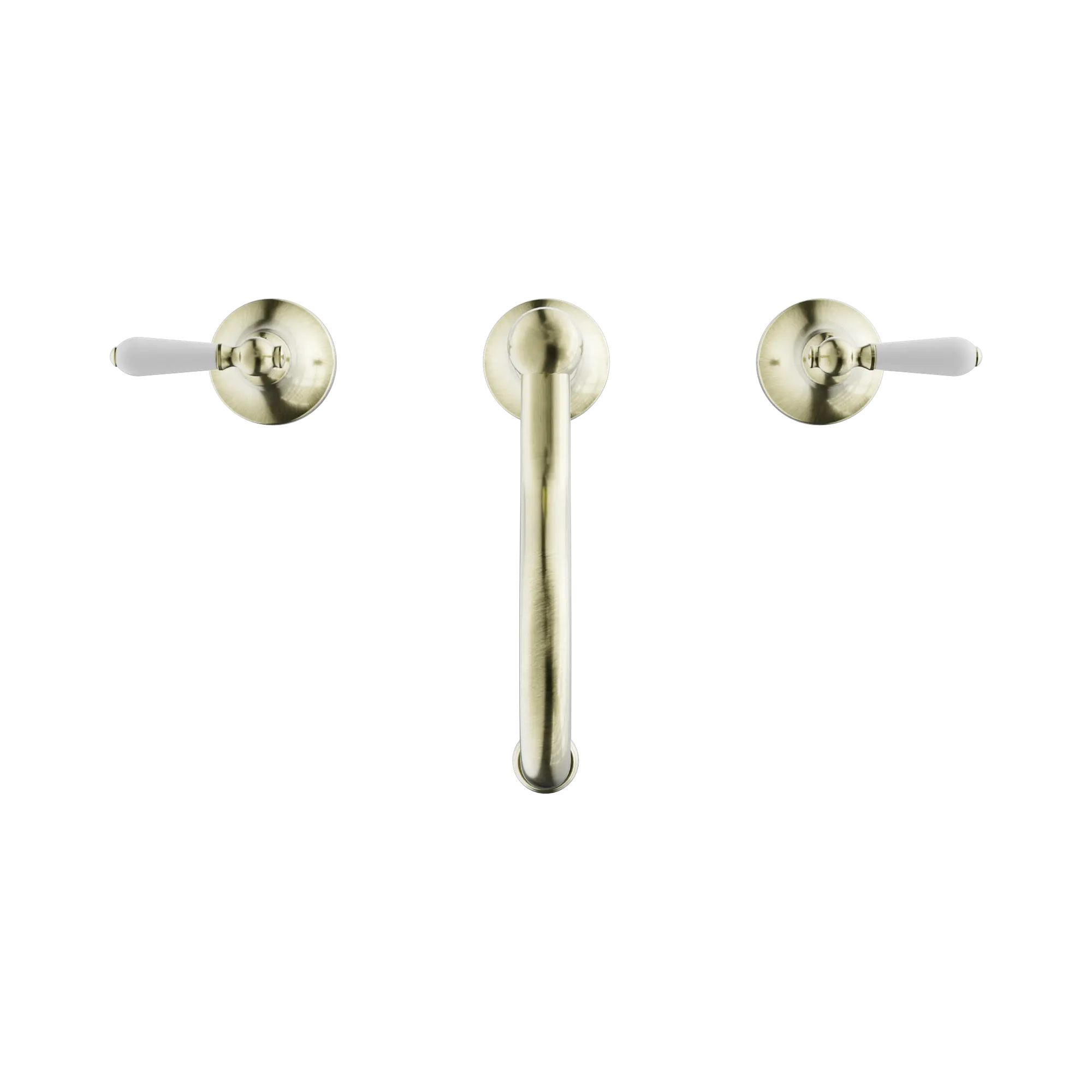 NR692102a01 AB York Basin Set With White Porcelain Lever Aged Brass image 2