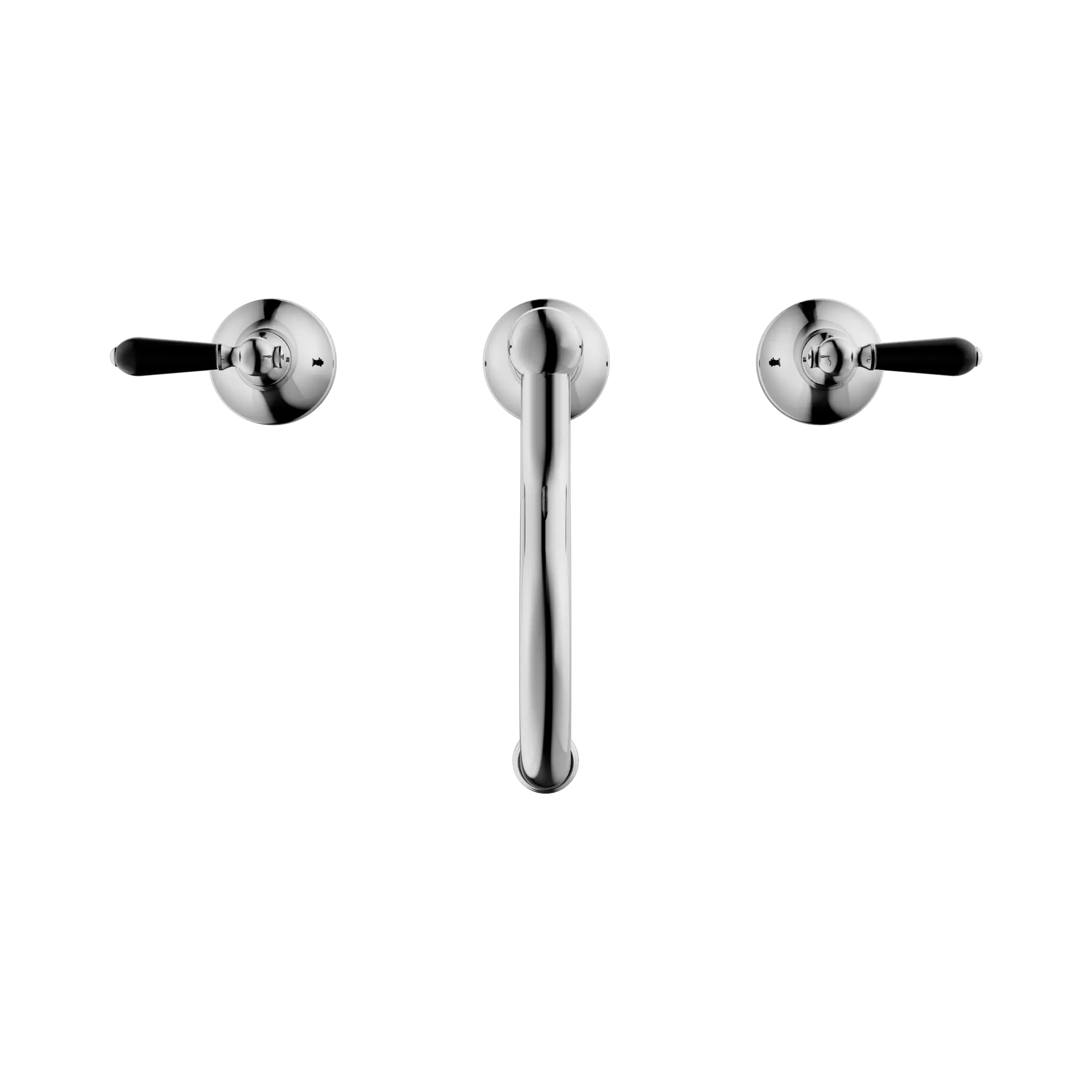 NR692102a03 CH York Basin Set With Black Porcelain Lever Chrome image 2