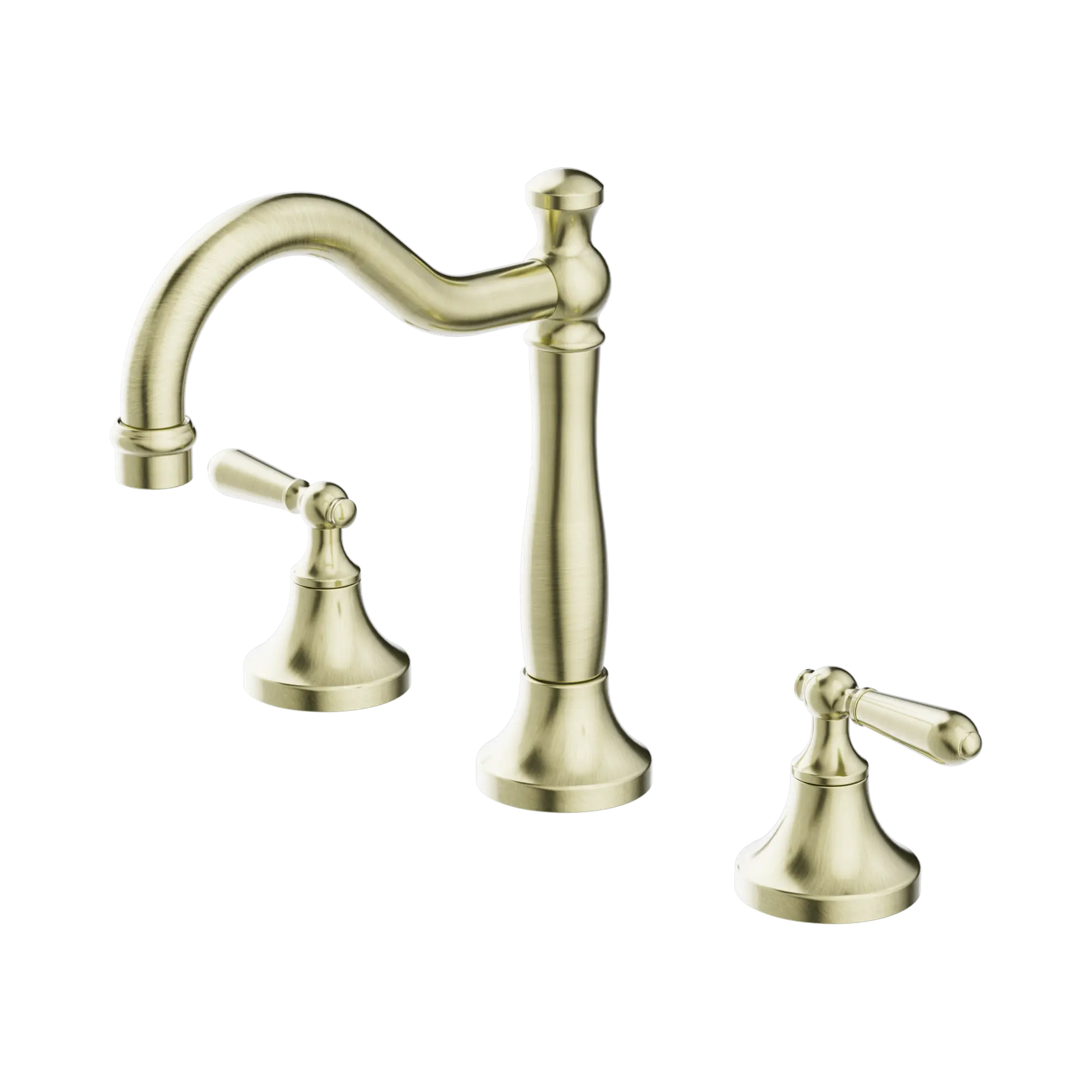 NR692102a02 AB York Basin Set With Metal Lever Aged Brass image 1