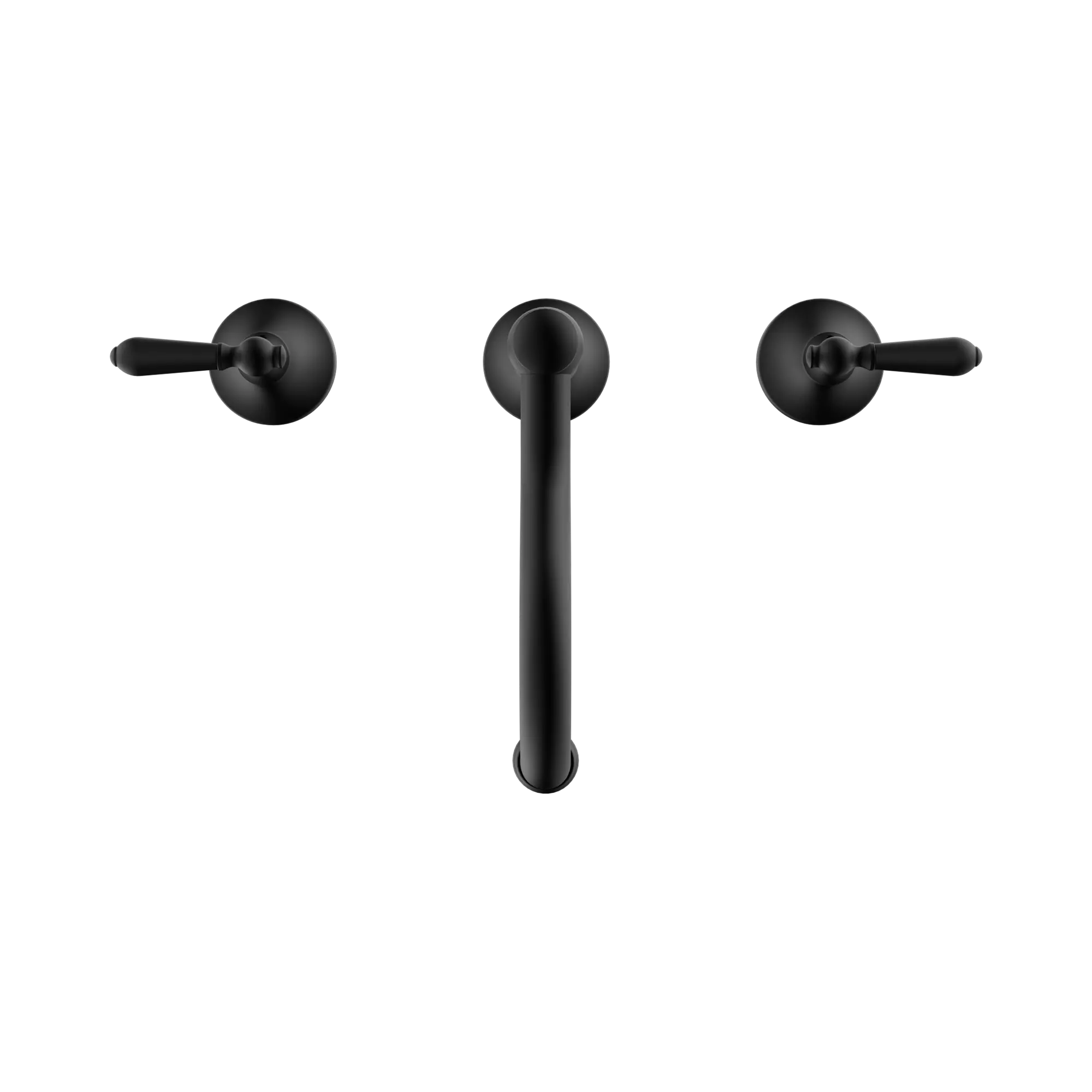 NR692102a02 MB York Basin Set With Metal Lever Matte Black image 2