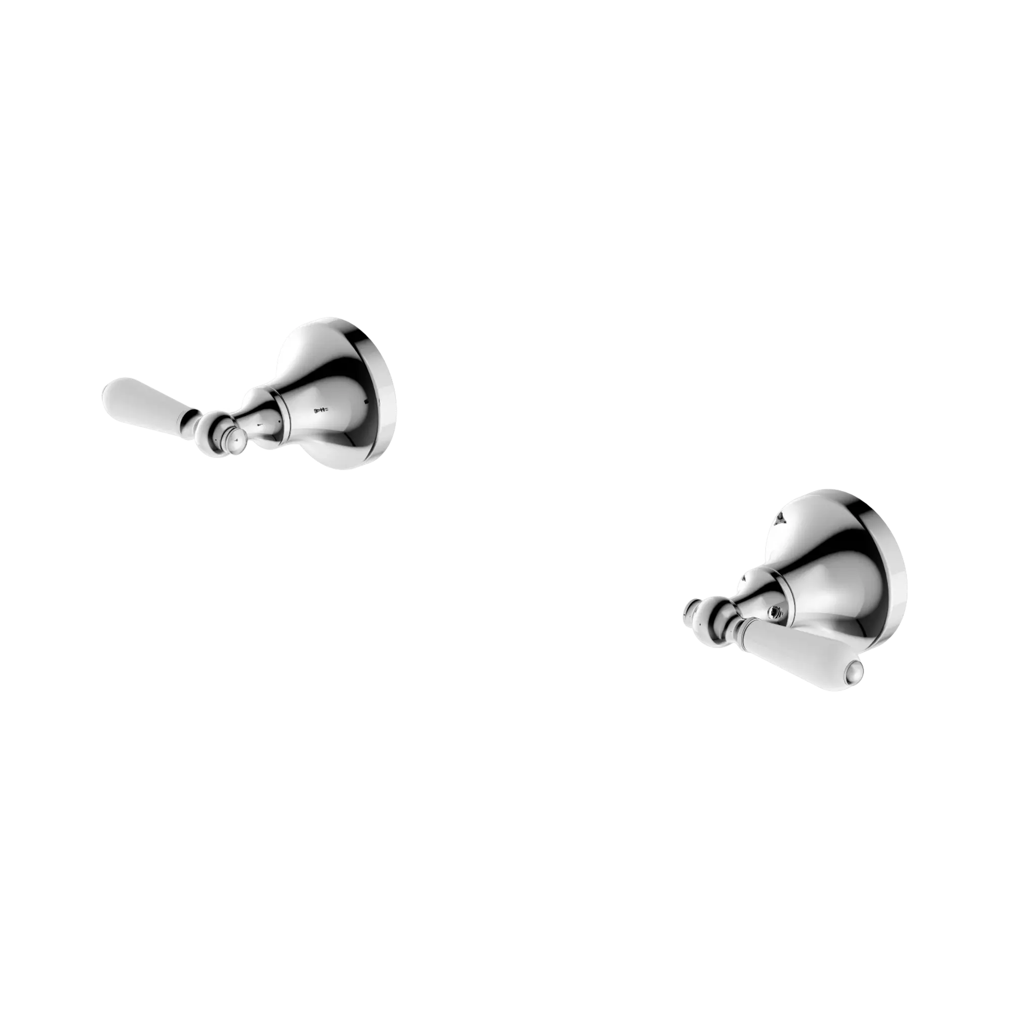 NR692109b01 CH York Wall Top Assemblies With White Porcelain Lever Chrome image 1