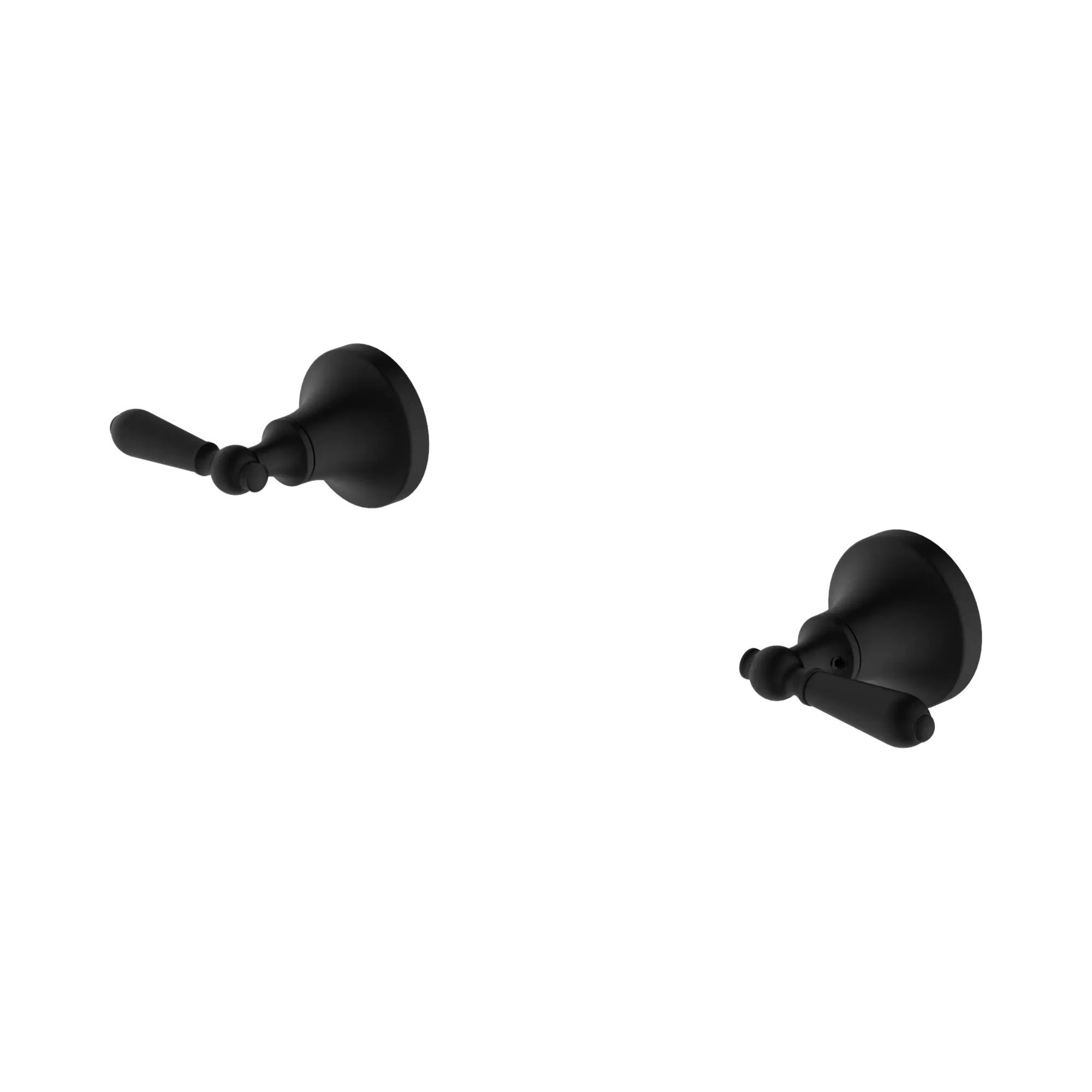 NR692109b02 MB York Wall Top Assemblies With Metal Lever Matte Black image 1