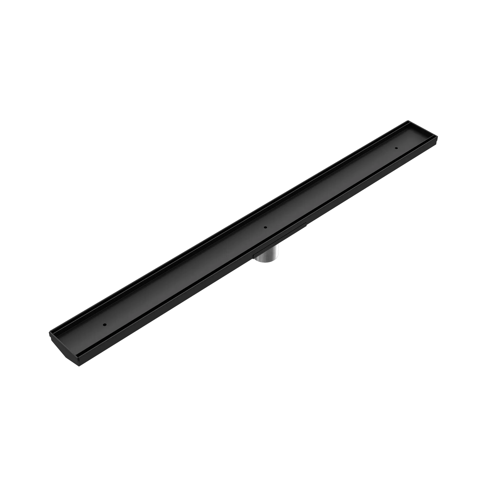 NRFG002 HSMB Tile Insert V Channel Floor Grate 50mm Outlet With Hole Saw Matte Black image 1