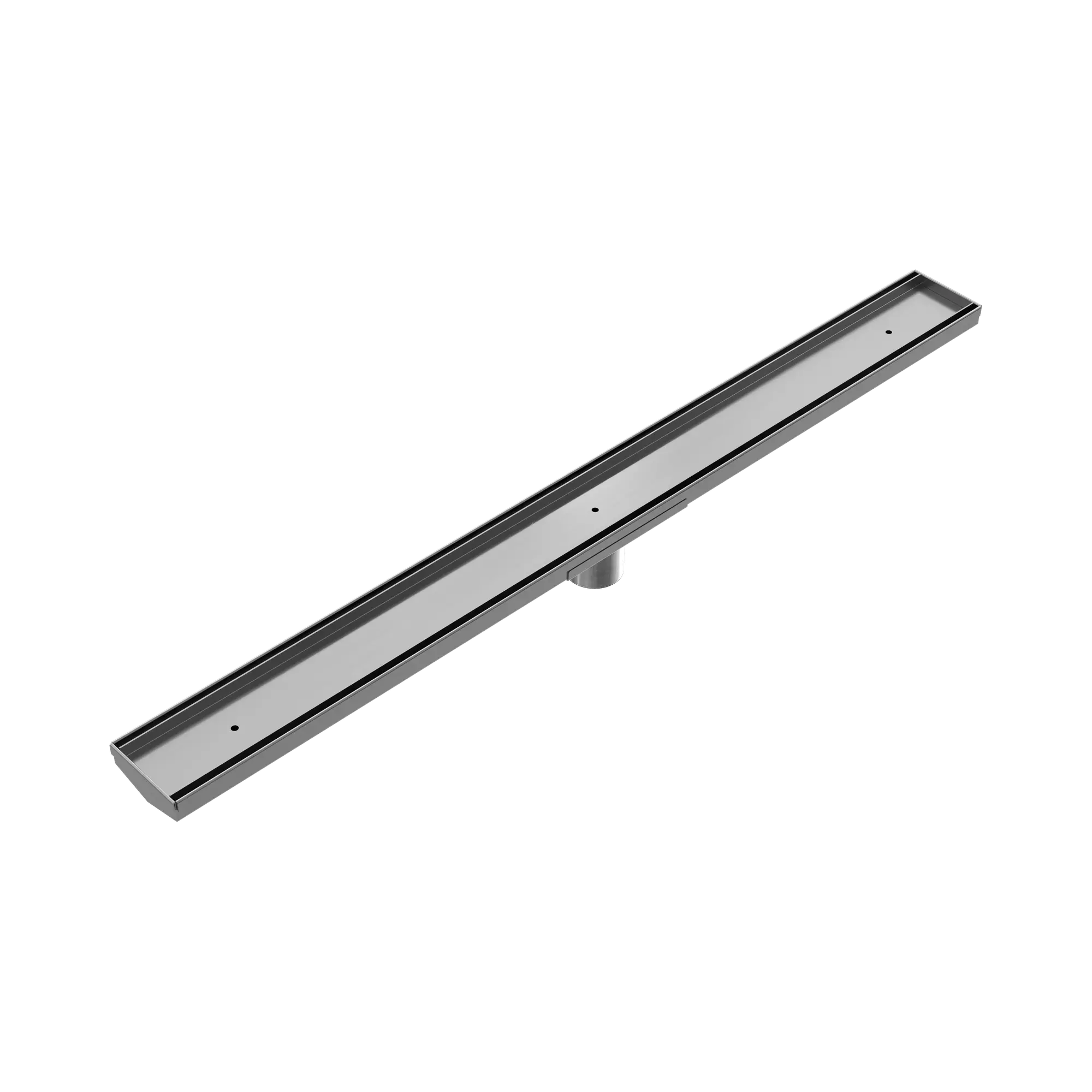 NRFG002 HSGM Tile Insert V Channel Floor Grate 50mm Outlet With Hole Saw Gun Metal image 1