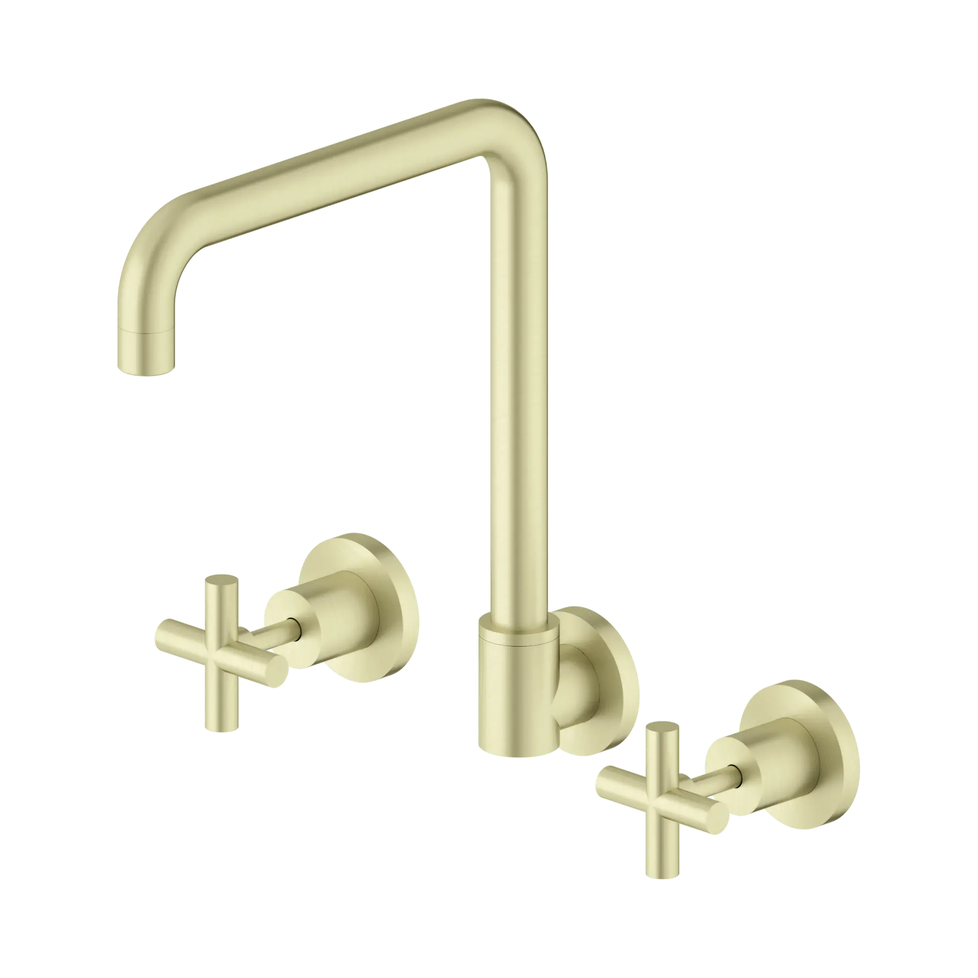 NR201607 BG X Plus Wall Kitchen Set Swivel Spout Brushed Gold image 1
