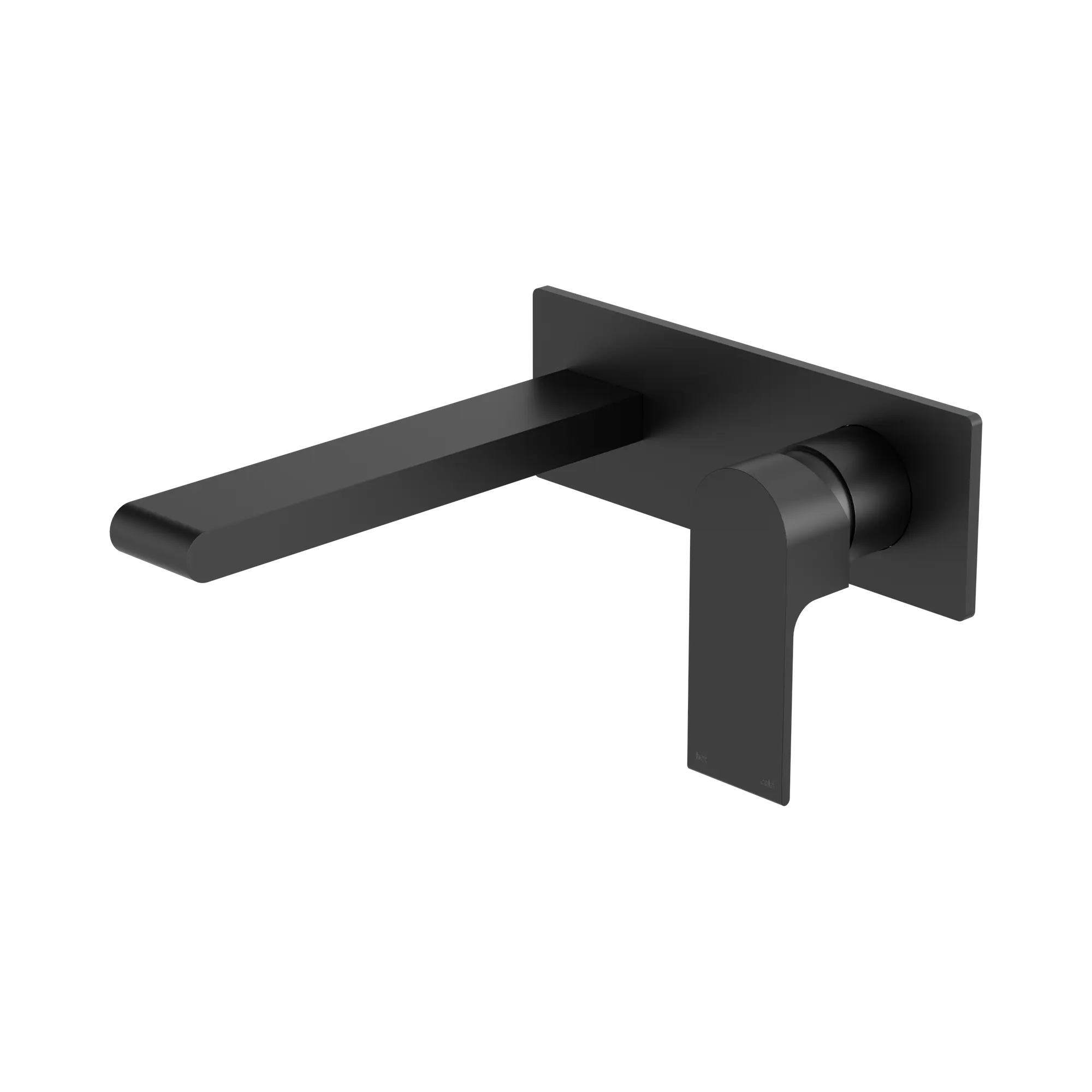 NR321510 AMB Bianca Wall Basin Bath Mixer 187mm Matte Black image 1