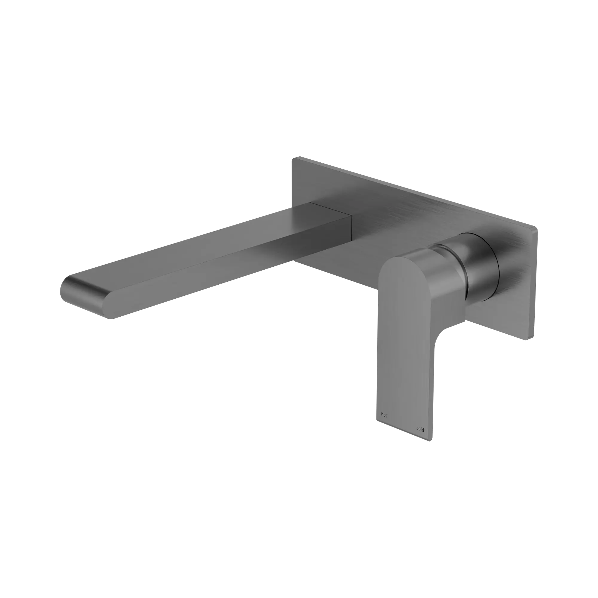 NR321510 AGM Bianca Wall Basin Bath Mixer 187mm Gun Metal image 1