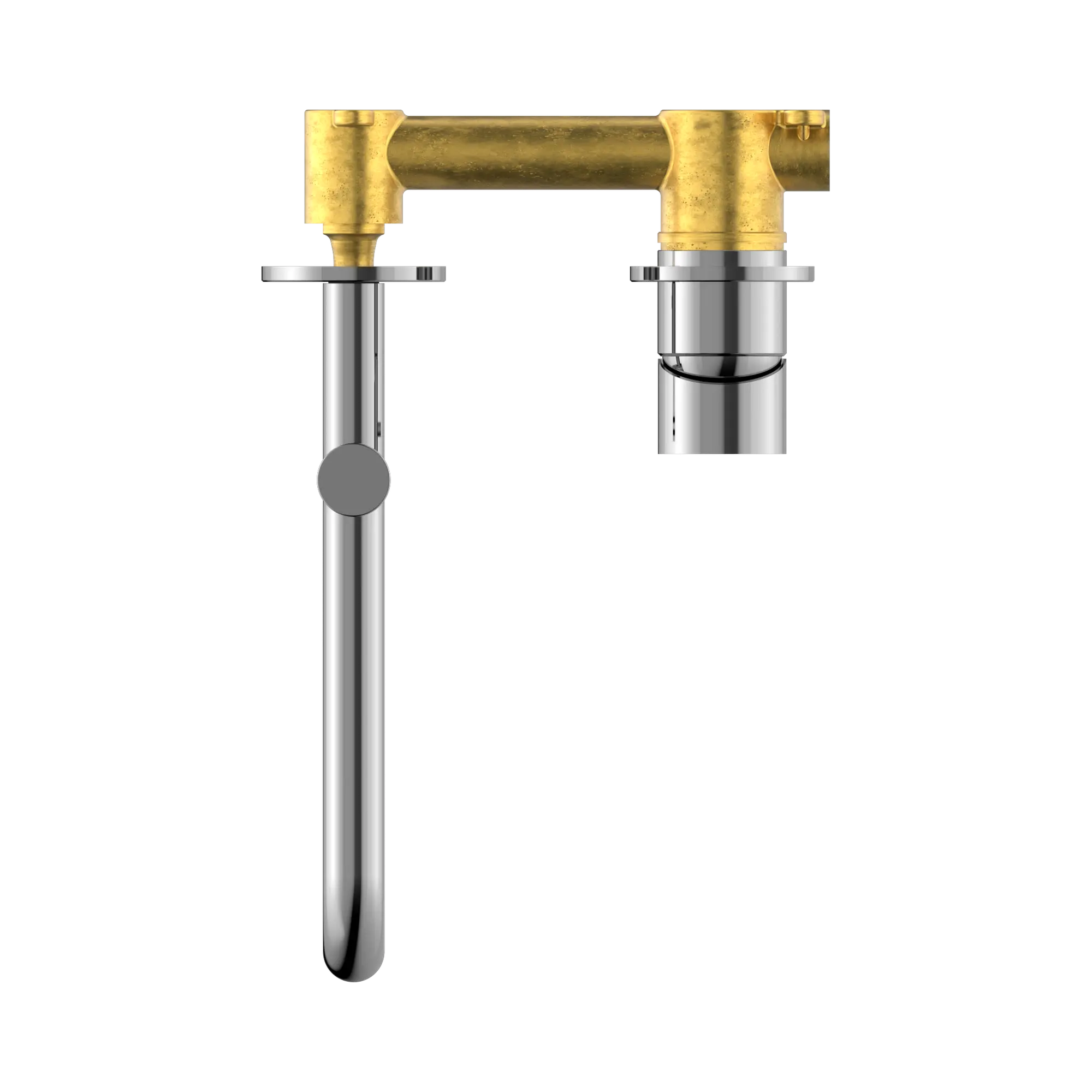 NR221910 RCH Mecca Wall Basin Bath Mixer Swivel Spout 225mm Chrome image 2